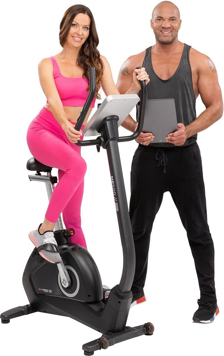 Miweba Sports Ergometer Profi Indoor Cycle ME500 14 Kg Schwungmasse 35 Trainingsprogramme 32 Intensitatsstufen 150 Kg. max Belastbarkeit Cardio Fahrrad Heimtrainer Fitnessbike Indoor Cycling Fahrradtr...