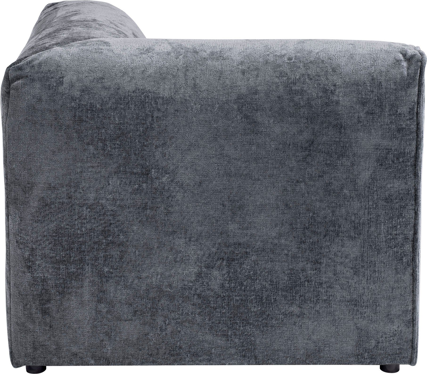 RAUM.ID Sofa-Eckelement separat dunkelgrau verwendbar, (1 Monolid als Modul Zusammenstellung St), oder individuelle für