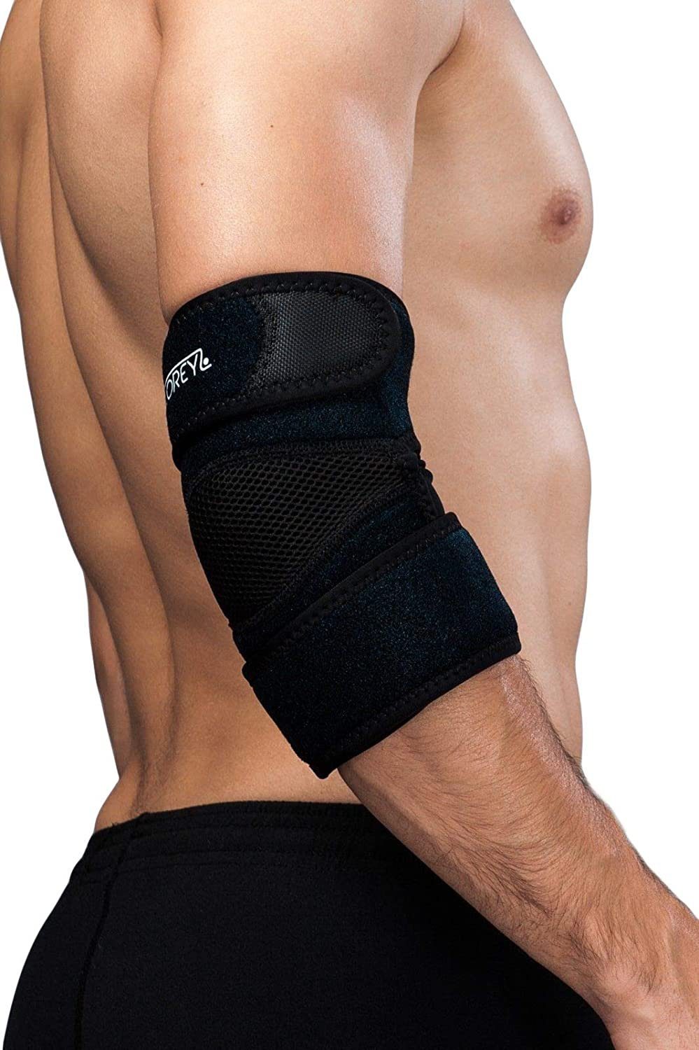 Lorey Medtec Ellenbogenbandage EL08005 Ellenbogenstütze aus Neopren mit 2 Klettverschlüssen