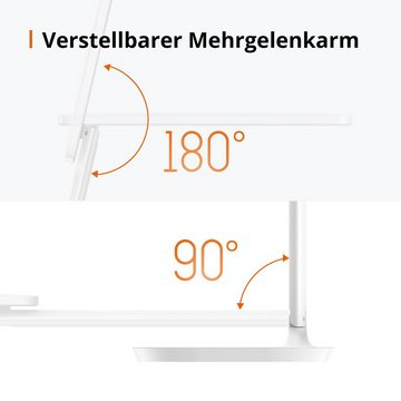 TaoTronics LED Schreibtischlampe TT-DL064, 5 Helligkeitsstufen / 3 Farbtemperaturen / USB-Charger / Mehrwinkel-Anpassung