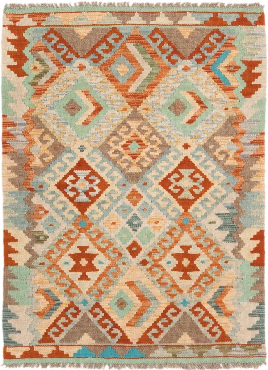 Orientteppich Kelim Afghan 86x118 Handgewebter Orientteppich, Nain Trading, rechteckig, Höhe: 3 mm