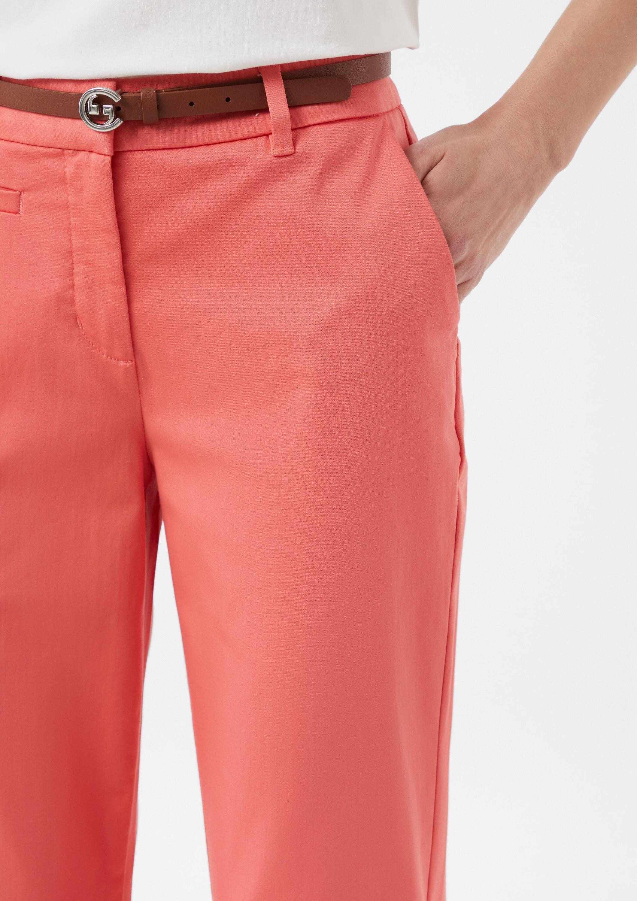 comma Chinos Hose Chino mit Gürtel