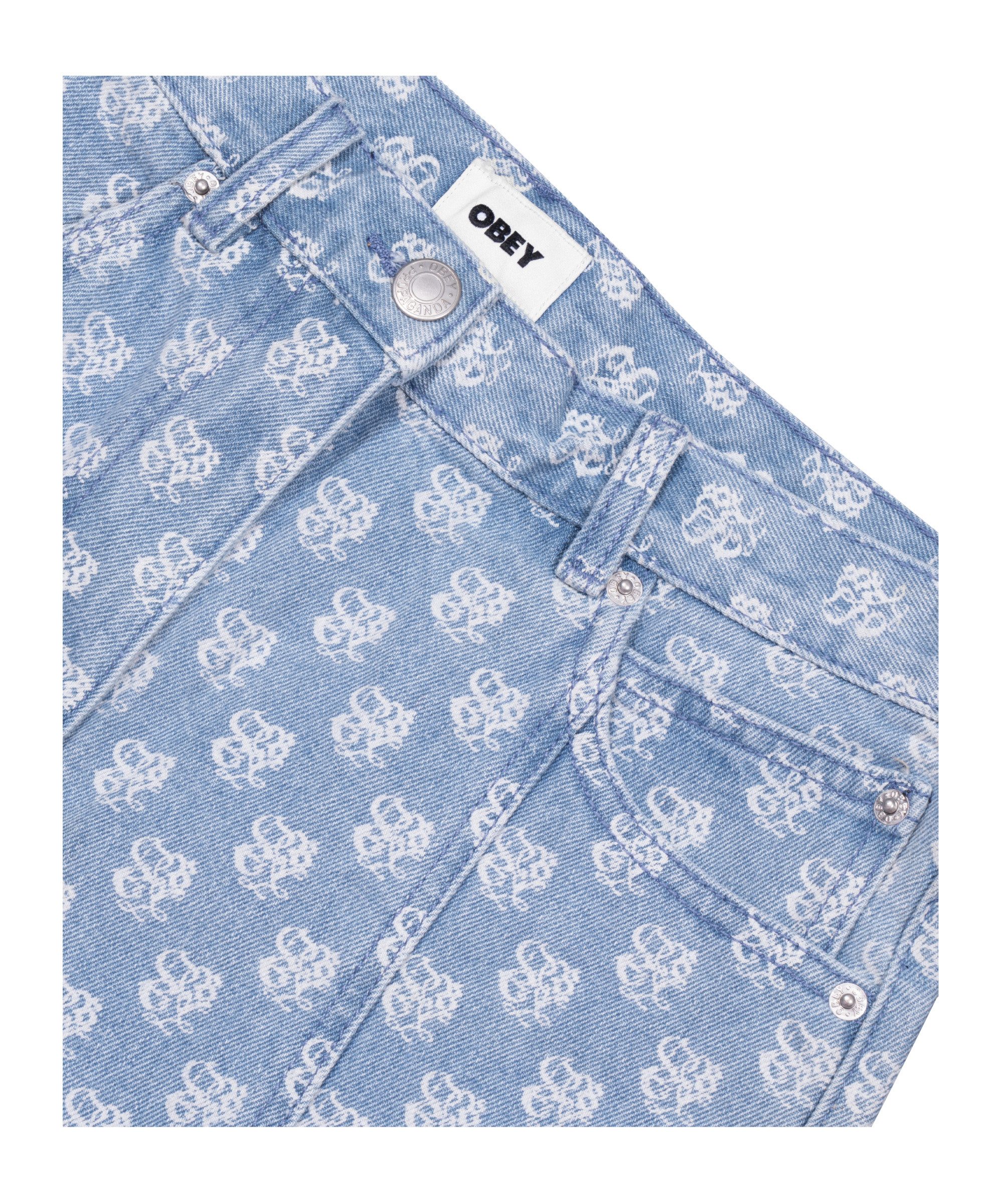 OBEY Jogginghose Obey Clash denim Short Damen Shorts Damen