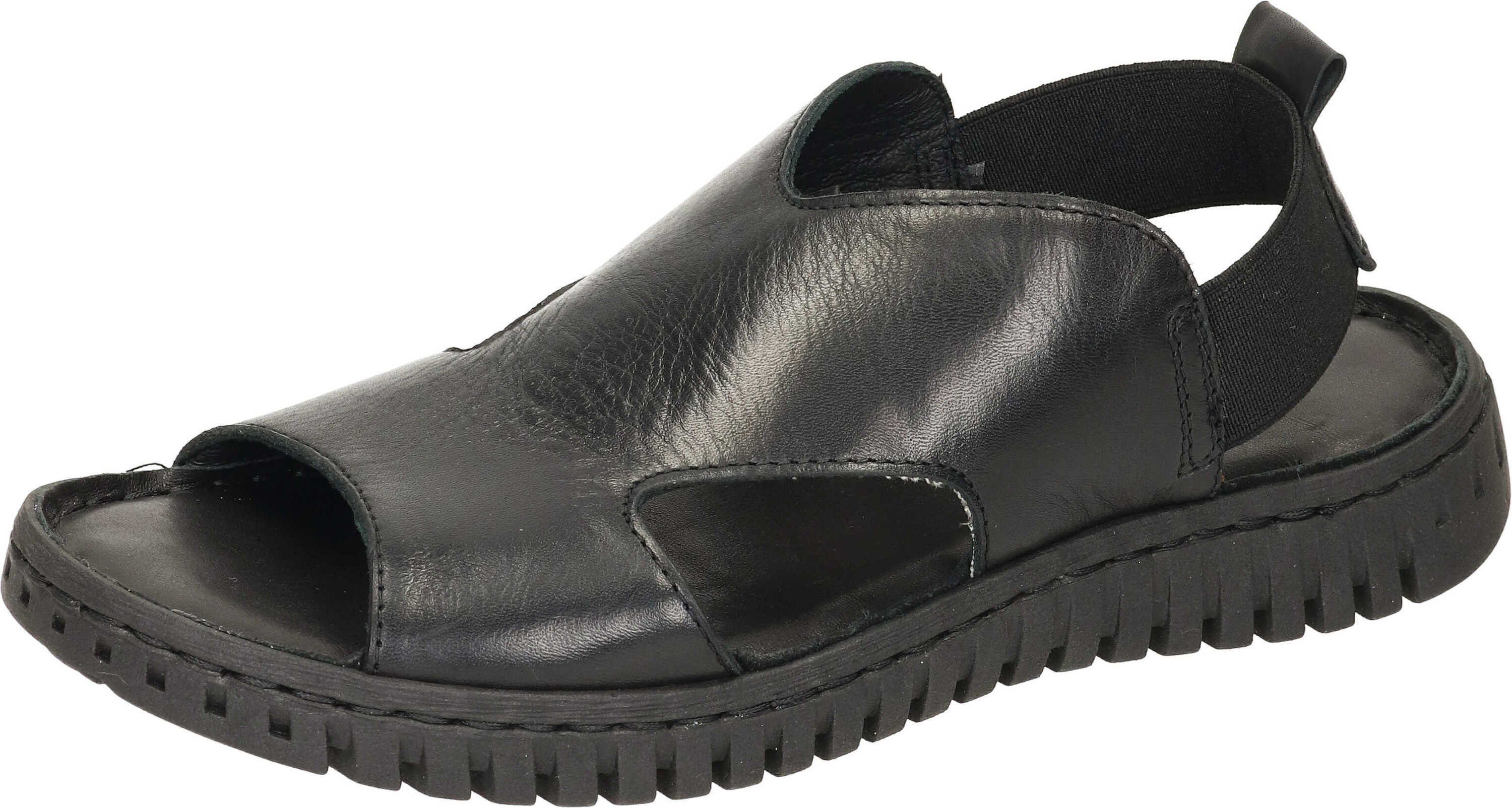 Manitu Sandalen Sandalette aus Leder echtem schwarz