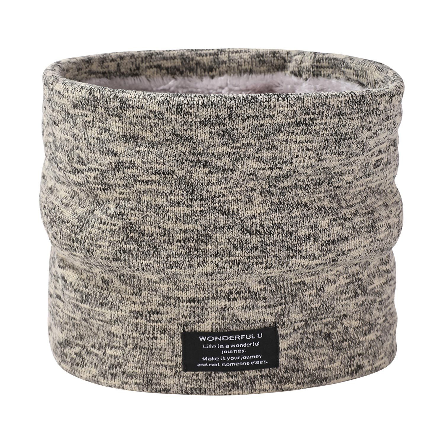 Fleeceschal Schlauchschal für Herren Damen Fleece Loop Schal Strickschal