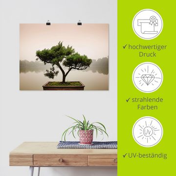 Artland Wandbild Chinesischer Bonsaibaum, Bäume (1 St), als Alubild, Outdoorbild, Leinwandbild, Poster, Wandaufkleber