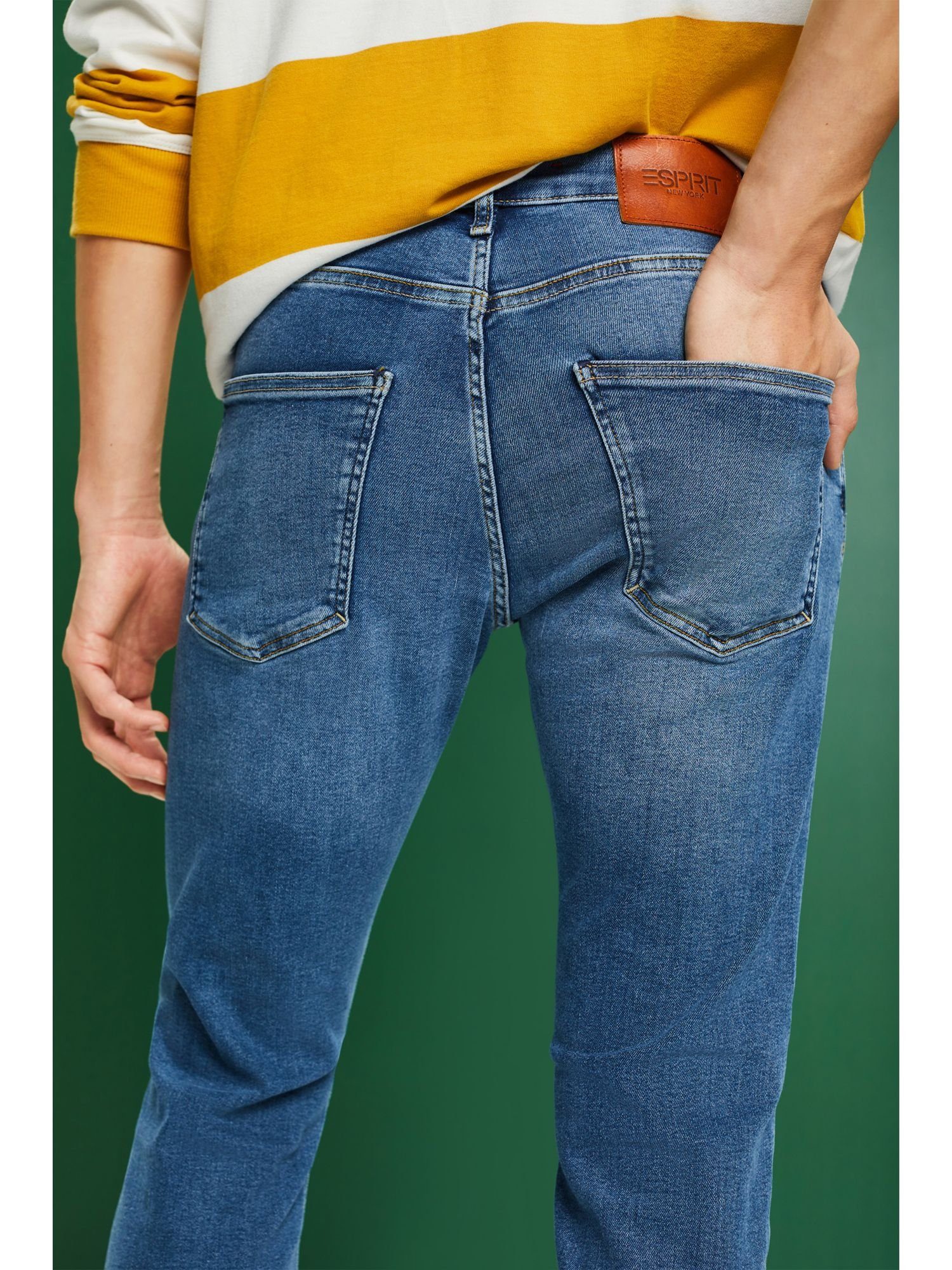 Jeans Slim-fit-Jeans mit Esprit Schmale Bundhöhe mittlerer