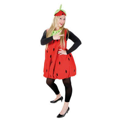 Party x People Lebensmittel-Kostüm Erdbeere Kostüm Plüsch