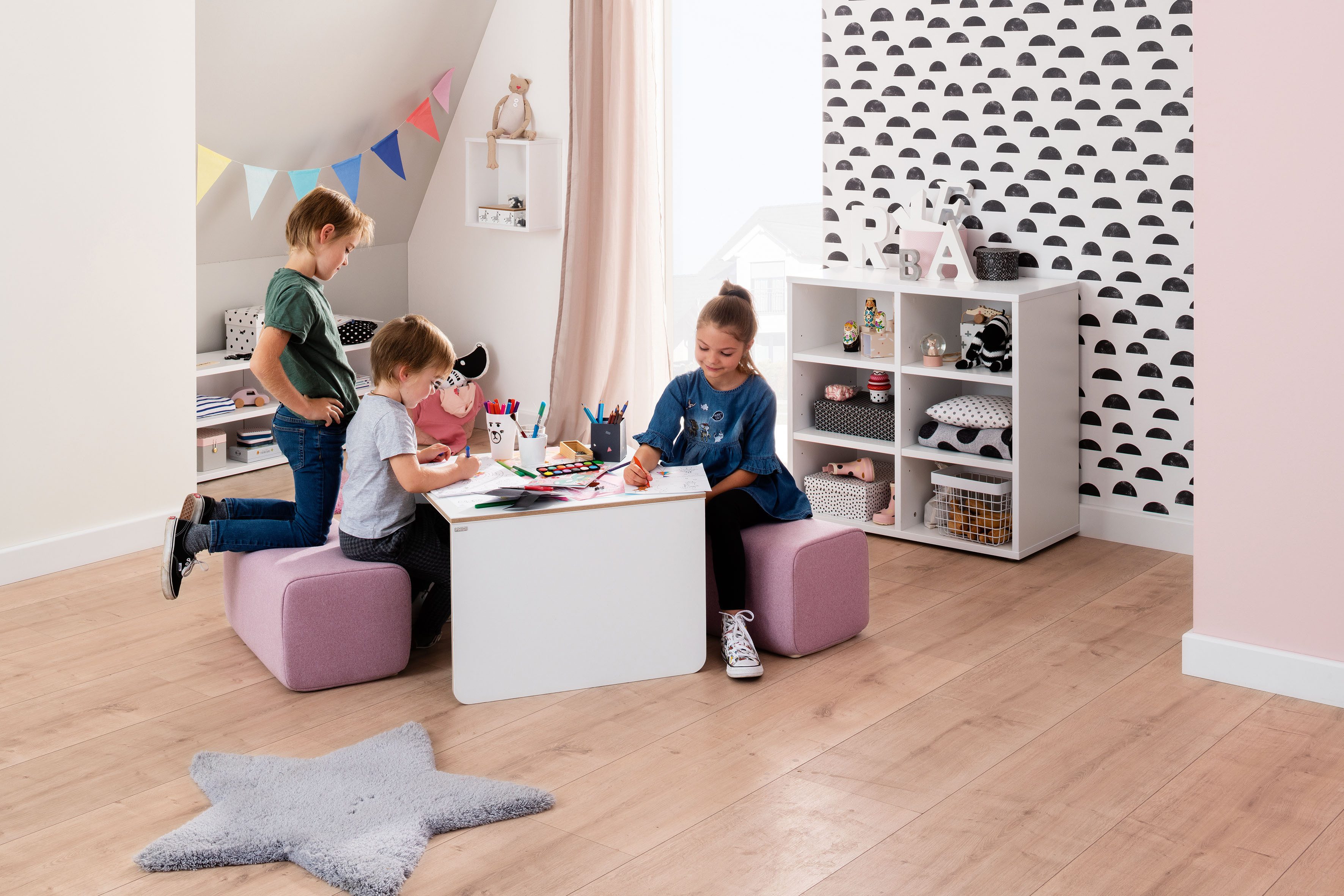 PAIDI Sitzwürfel FRITZI Sitzkissen, in verschiedenen Farben mit zwei Sitzhöhen