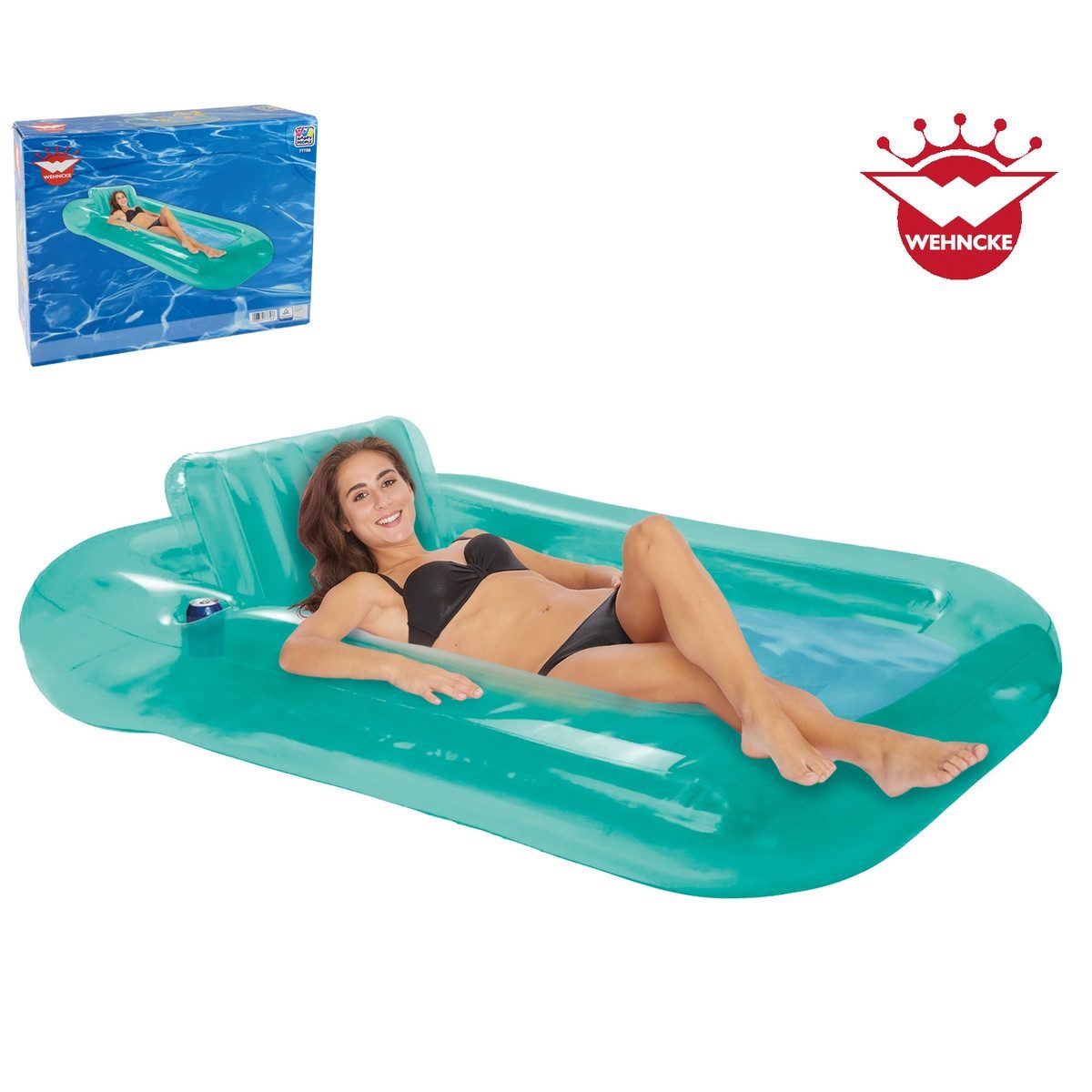 Happy People Quick-Up Pool Relax Pool 2in1 aufblasbarer Boden 175x115x25cm