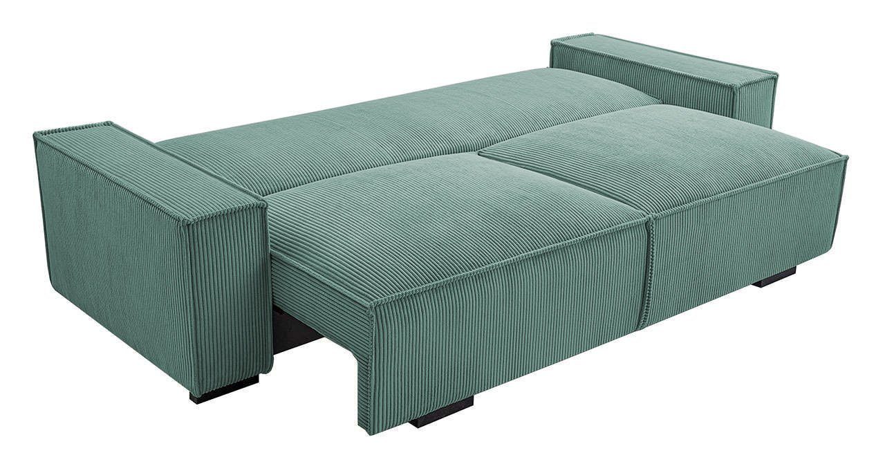 MÖBEL Sofa mit und Schlaffunktion MKS Sofa Bettsofa - Polstersofa Bettkasten Couch SAVONA,