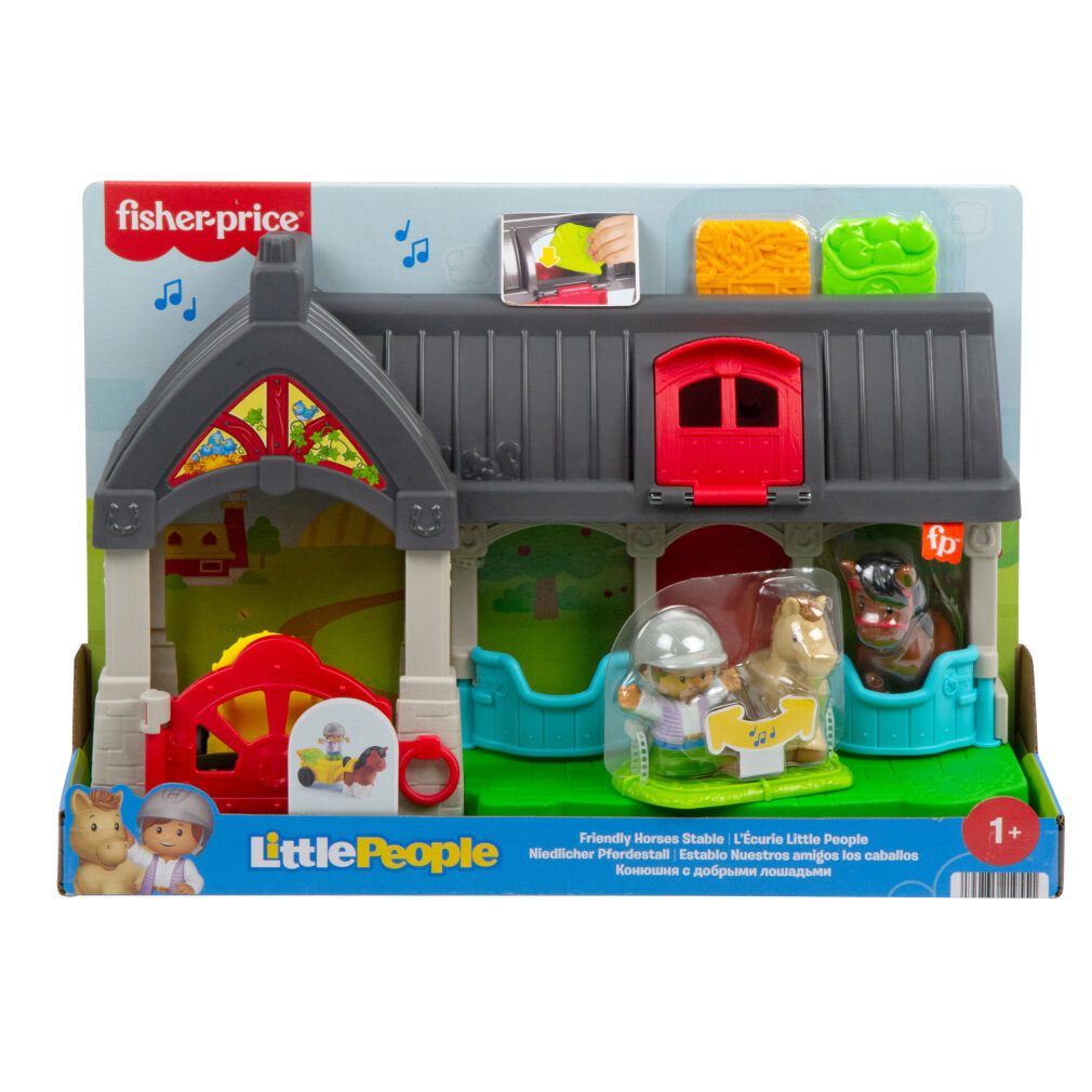Mattel GmbH Babypuppe Fisher-Price Little People Stable Playset