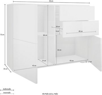 borchardt Möbel Kommode Rova, Breite 93 cm