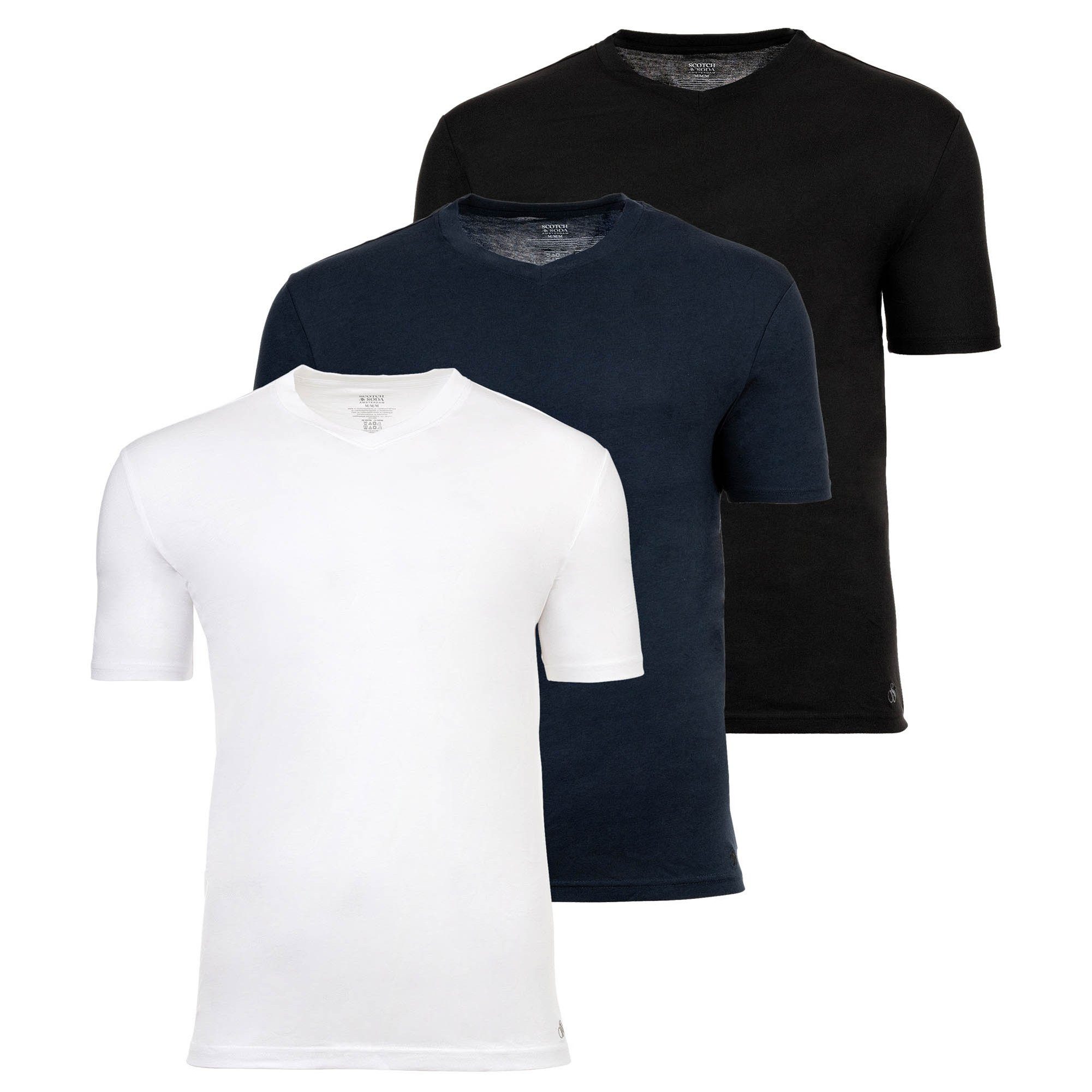 T-Shirt Herren T-Shirt 3er Pack Baumwolle