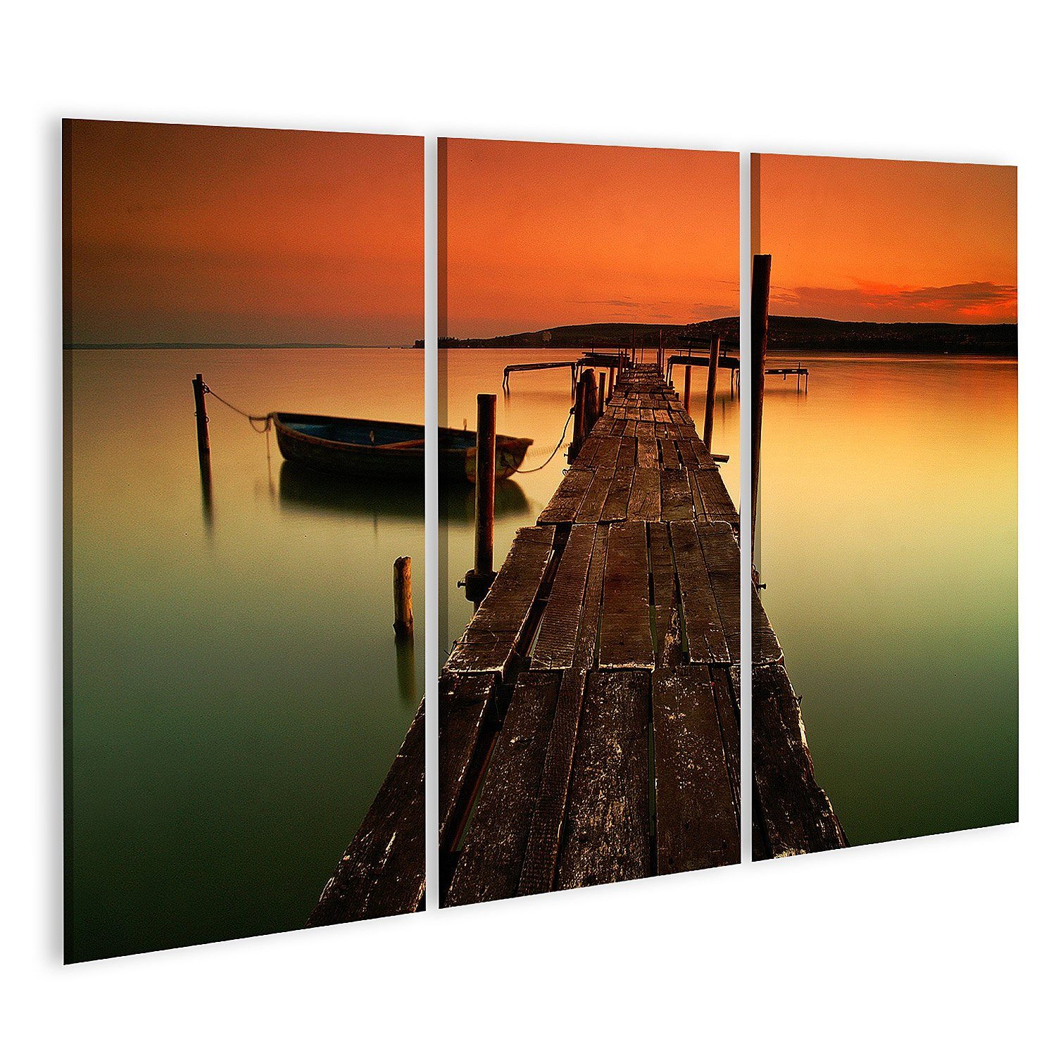 Leinwandbild Bild auf Leinwand Balaton See Wandbild Poster Kunstdruck Bilder