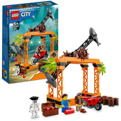 LEGO® Konstruktionsspielsteine »Haiangriff-Stuntchallenge (60342), LEGO® City Stuntz«, (122 St)