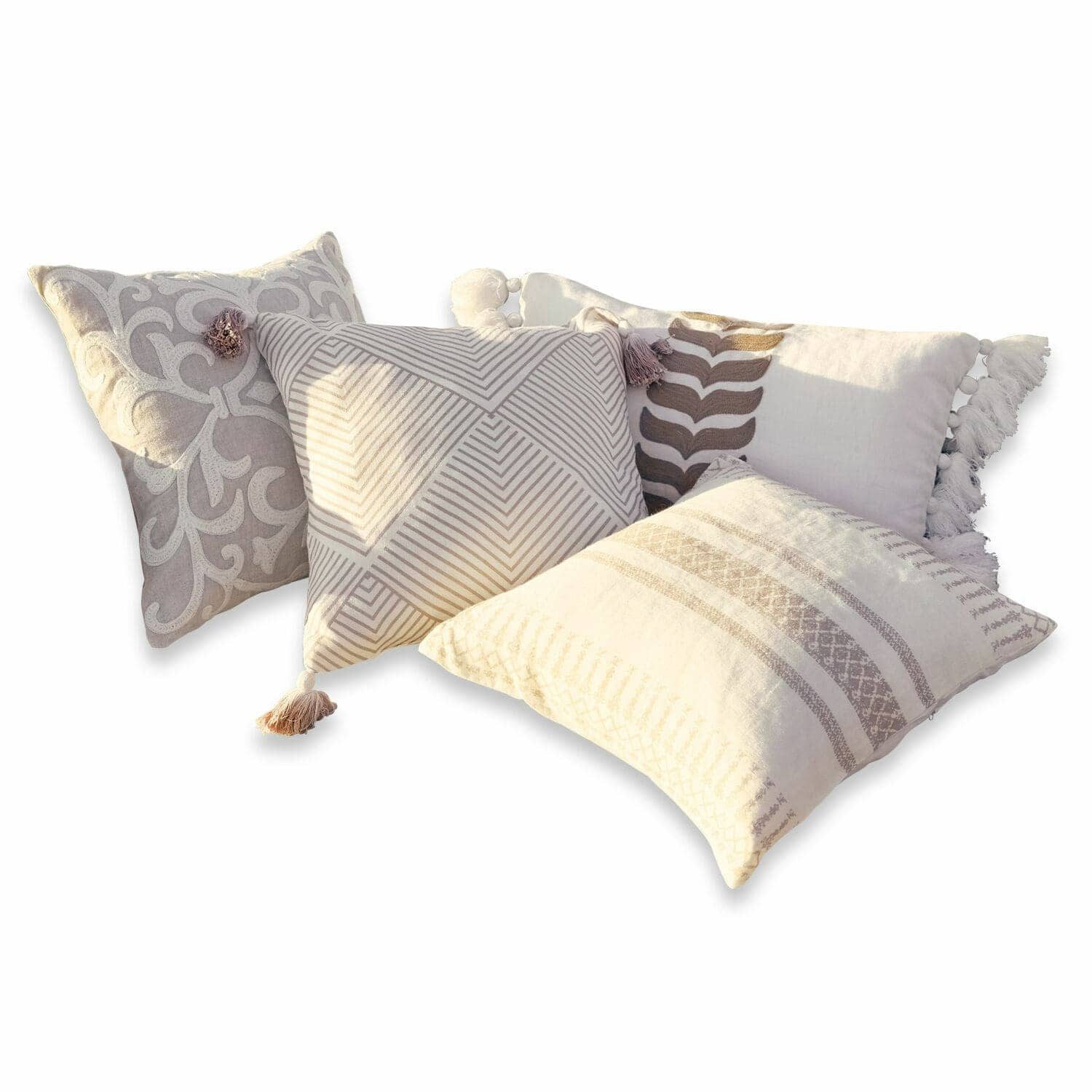 Mirabeau Kissenhülle Kissenhülle 4er Set Olette creme/braun