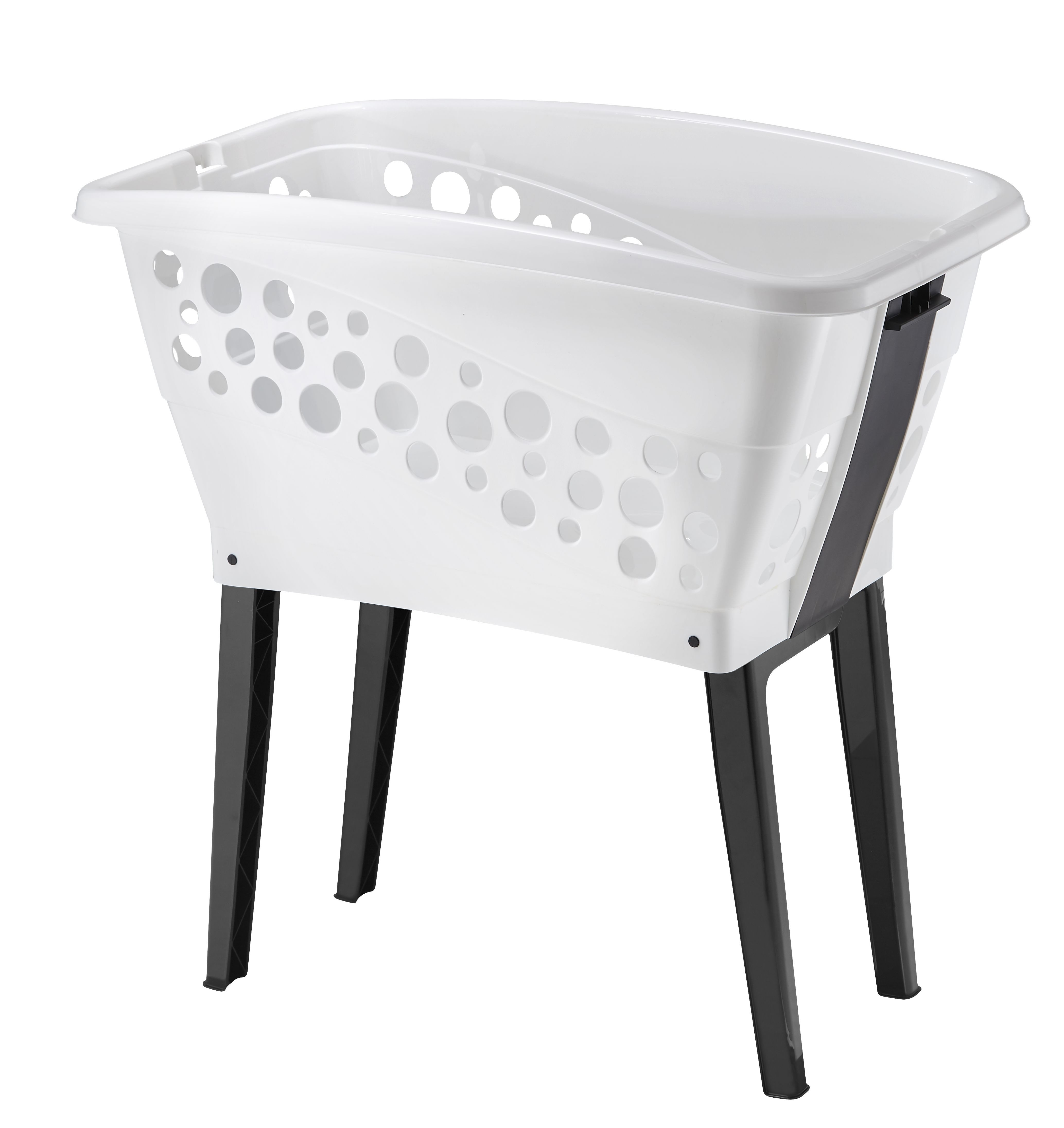 Gardissimo Wäschekorb Wäschewanne mit Beinen klappbar mit Füßen 50 L Inhalt günstig online kaufen