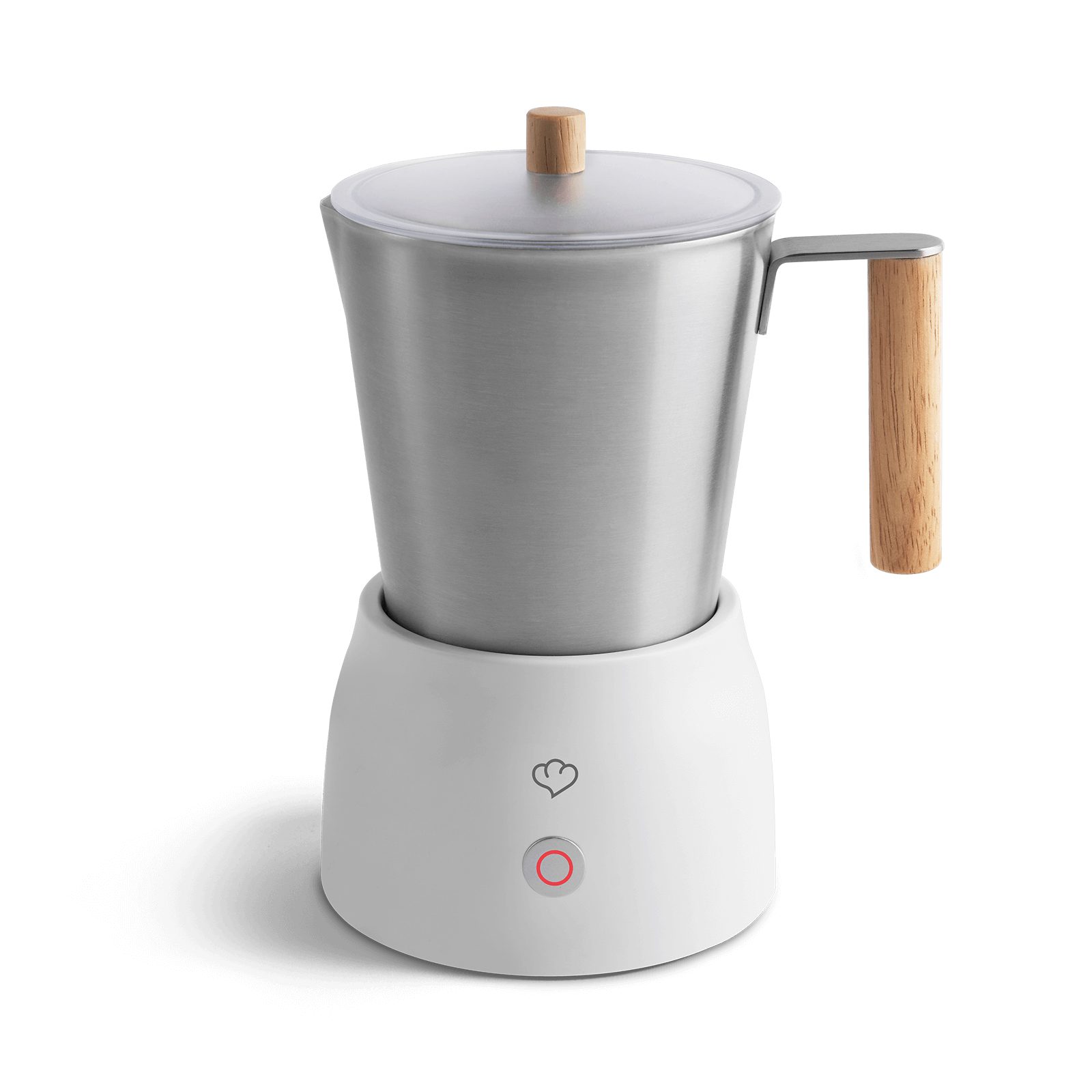 Springlane Milchaufschäumer Mia - Elektrischer Milchaufschäumer - 250ml, 4 Programme, 600,00 W, Edelstahl - Heißer & Kalter Milchschaum, Spülmaschinenfest
