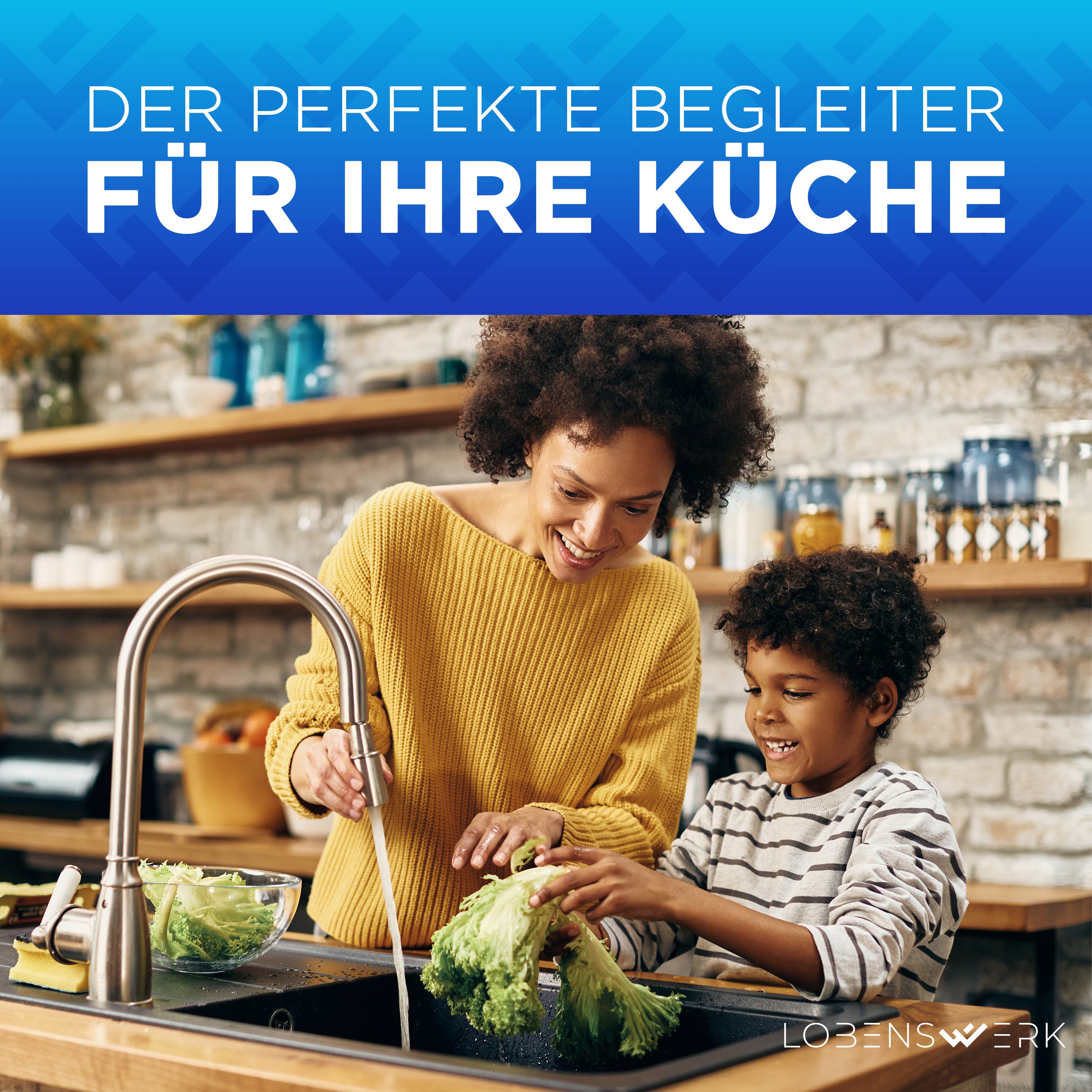 Lobenswerk Siphon Röhrensiphon für Küchenspüle, mit flexiblem Ablaufschlauch, 100% Wasserdicht