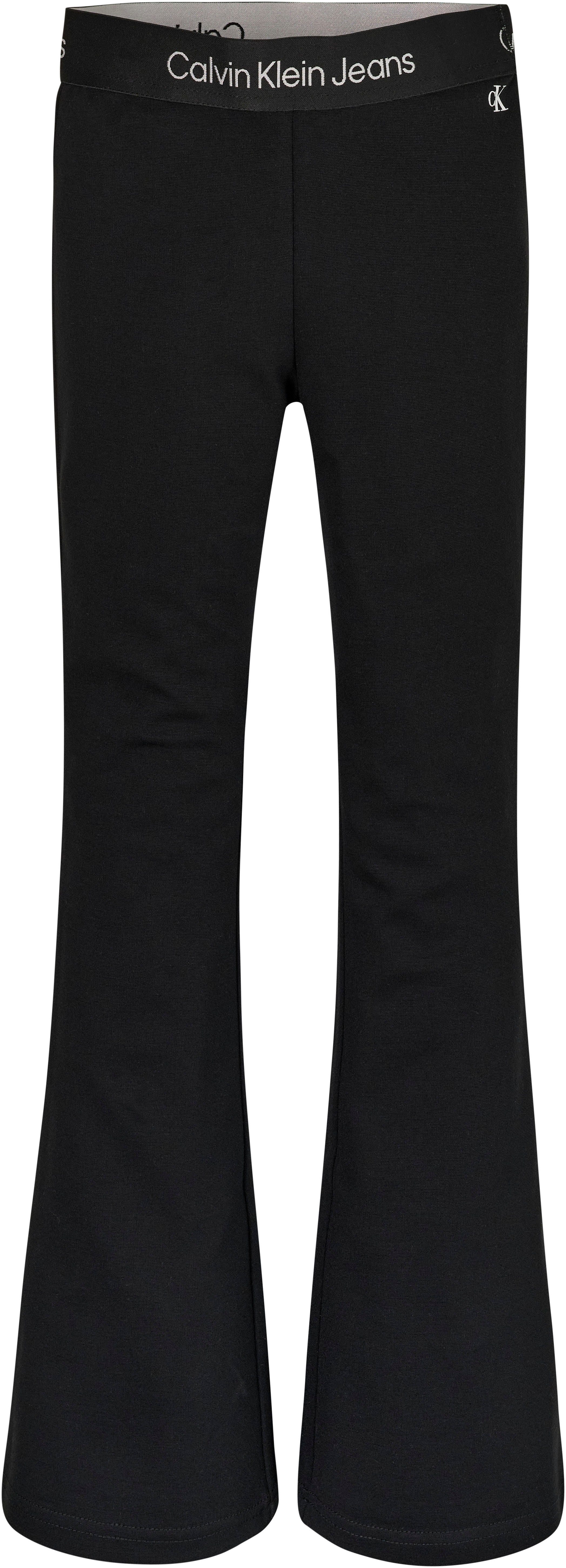 Calvin Klein Jeans Jerseyhose PUNTO TAPE FLARE PANTS | Stretchhosen