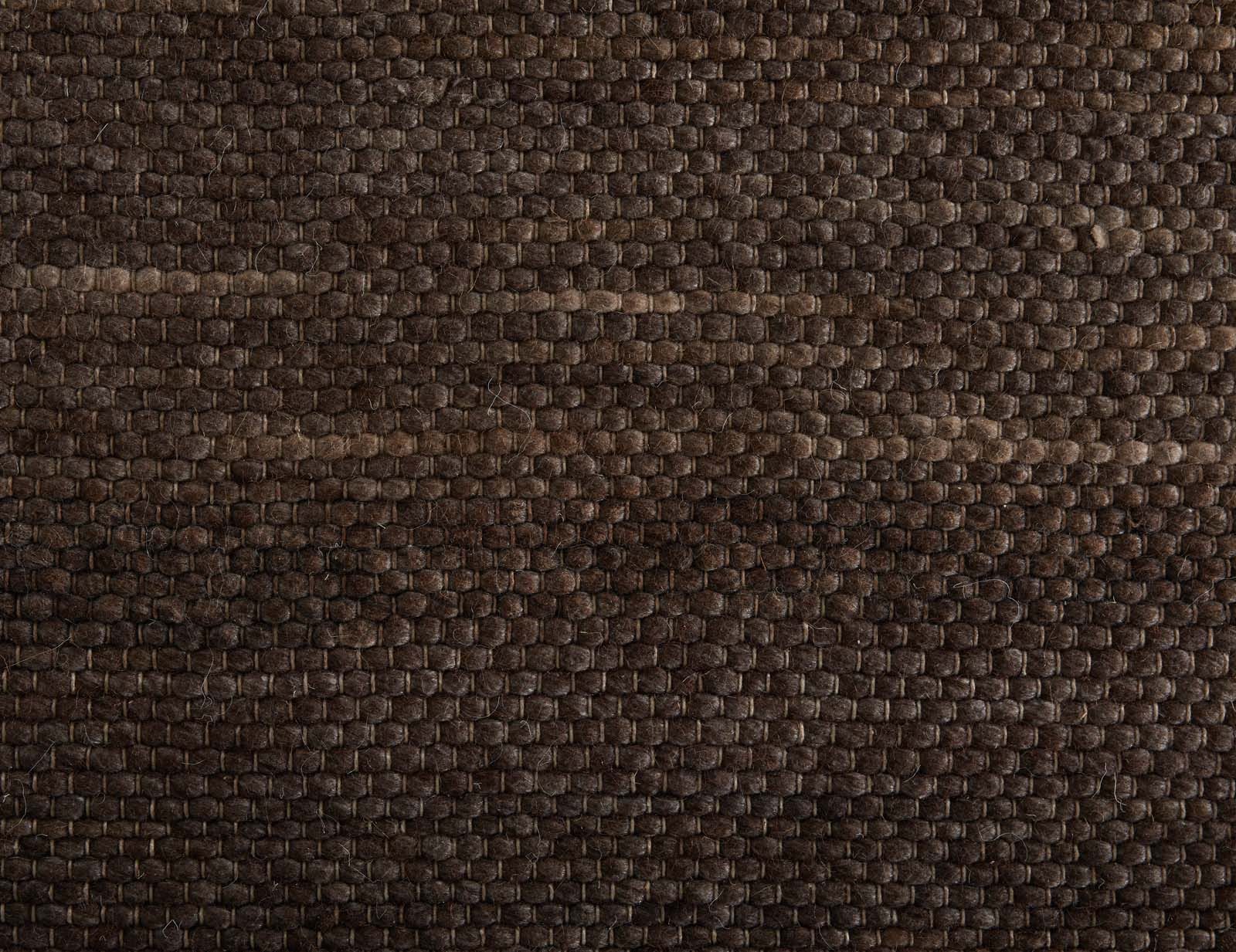 TaraCarpet Wollteppich TaraCarpet Bern Modern fürs Wohnzimmer Schlafzimmer Esszimmer Wolltep, rechteckig, Höhe: 5 mm, Wollteppich braun Wohnzimmer Schlafzimmer Esszimmer Flur ca 80x150