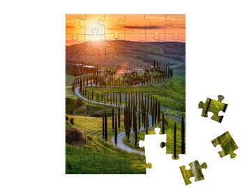 puzzleYOU Puzzle Frühling in der Toskana, Italien, 48 Puzzleteile, puzzleYOU-Kollektionen Italien, Toskana