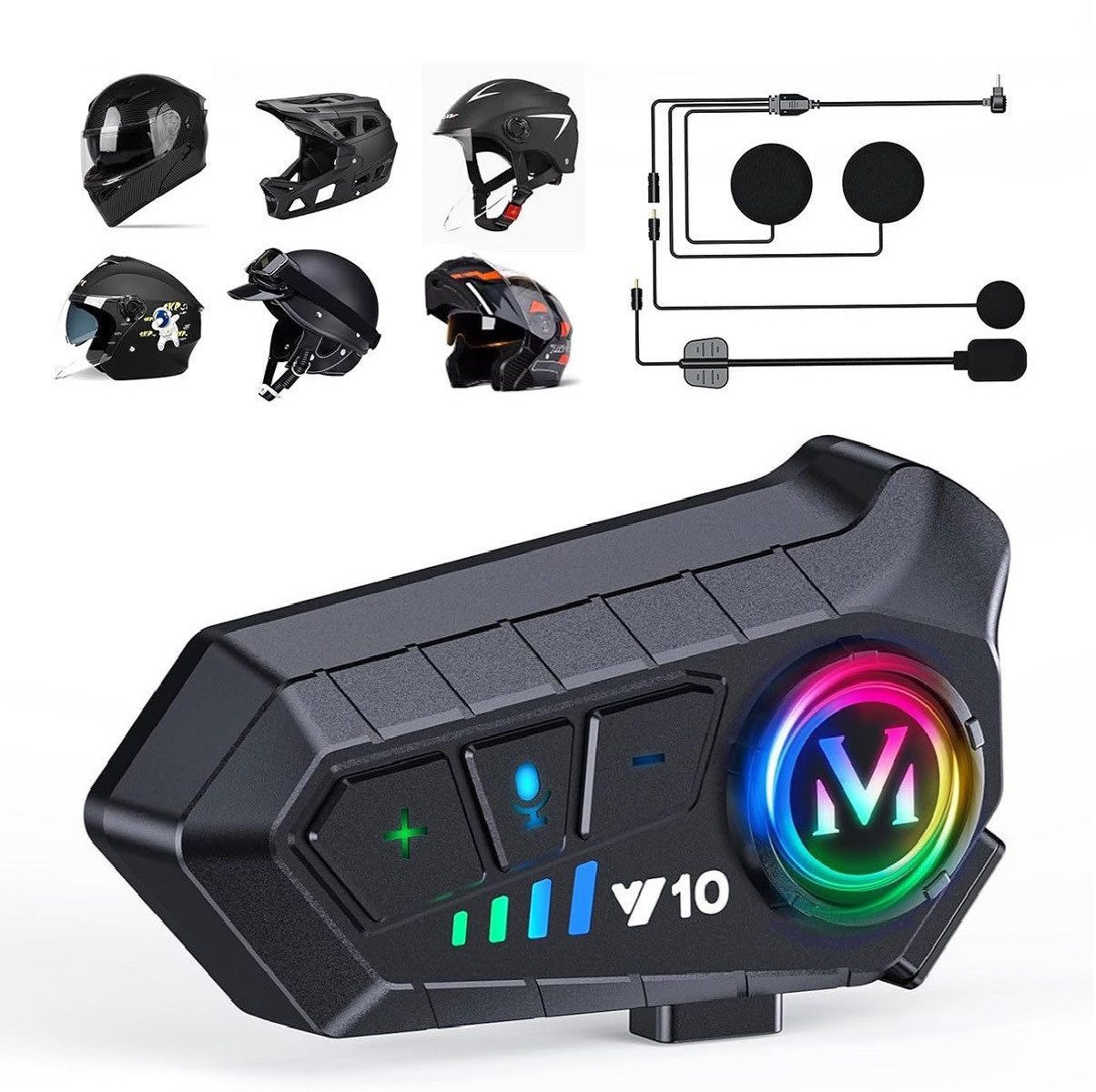 Motorradhelm Motorradhelm Bluetooth-Headset, drahtloses Bluetooth-Headset