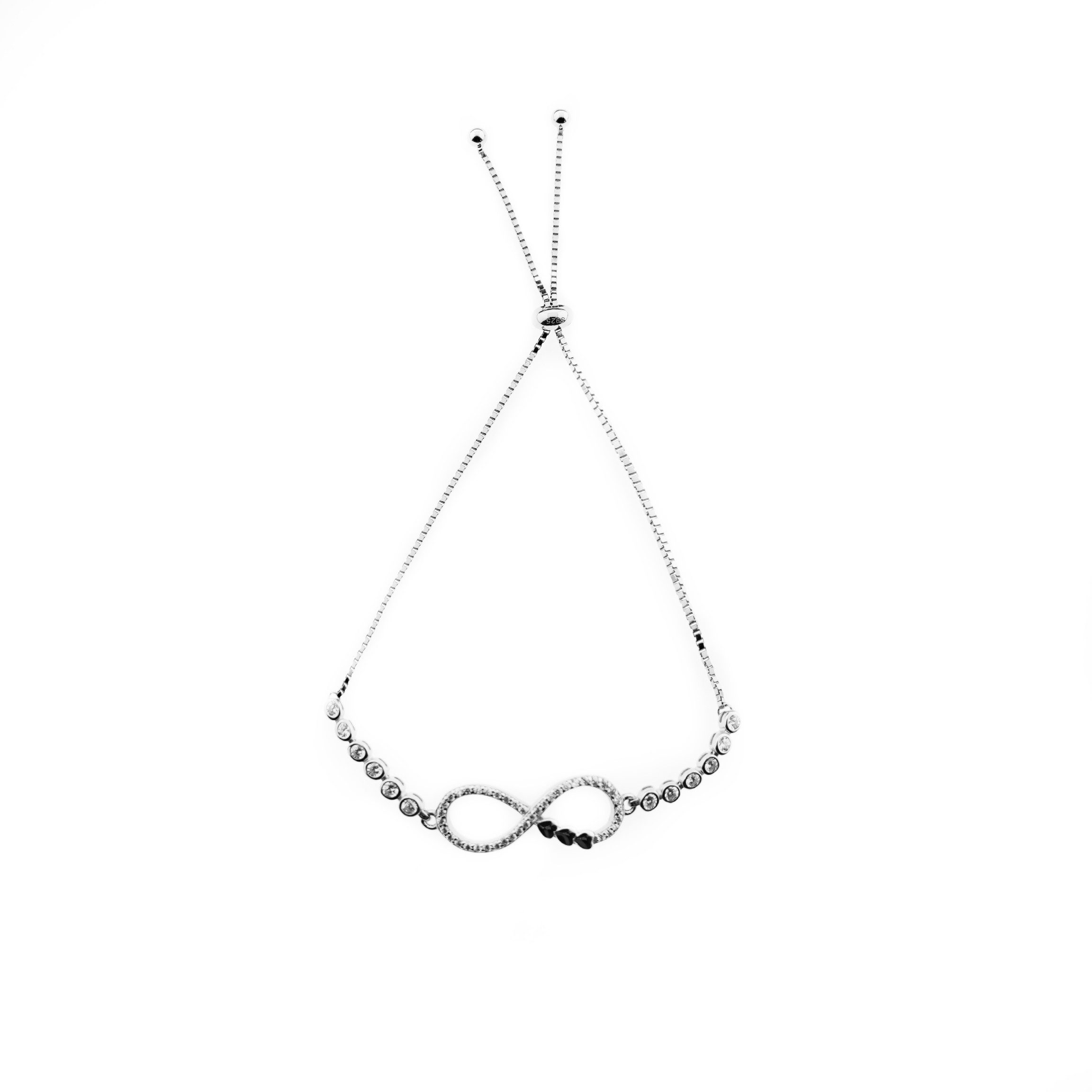 COFI 1453 Silberarmband Einstellbares Unendlichkeitsarmband Silber günstig online kaufen