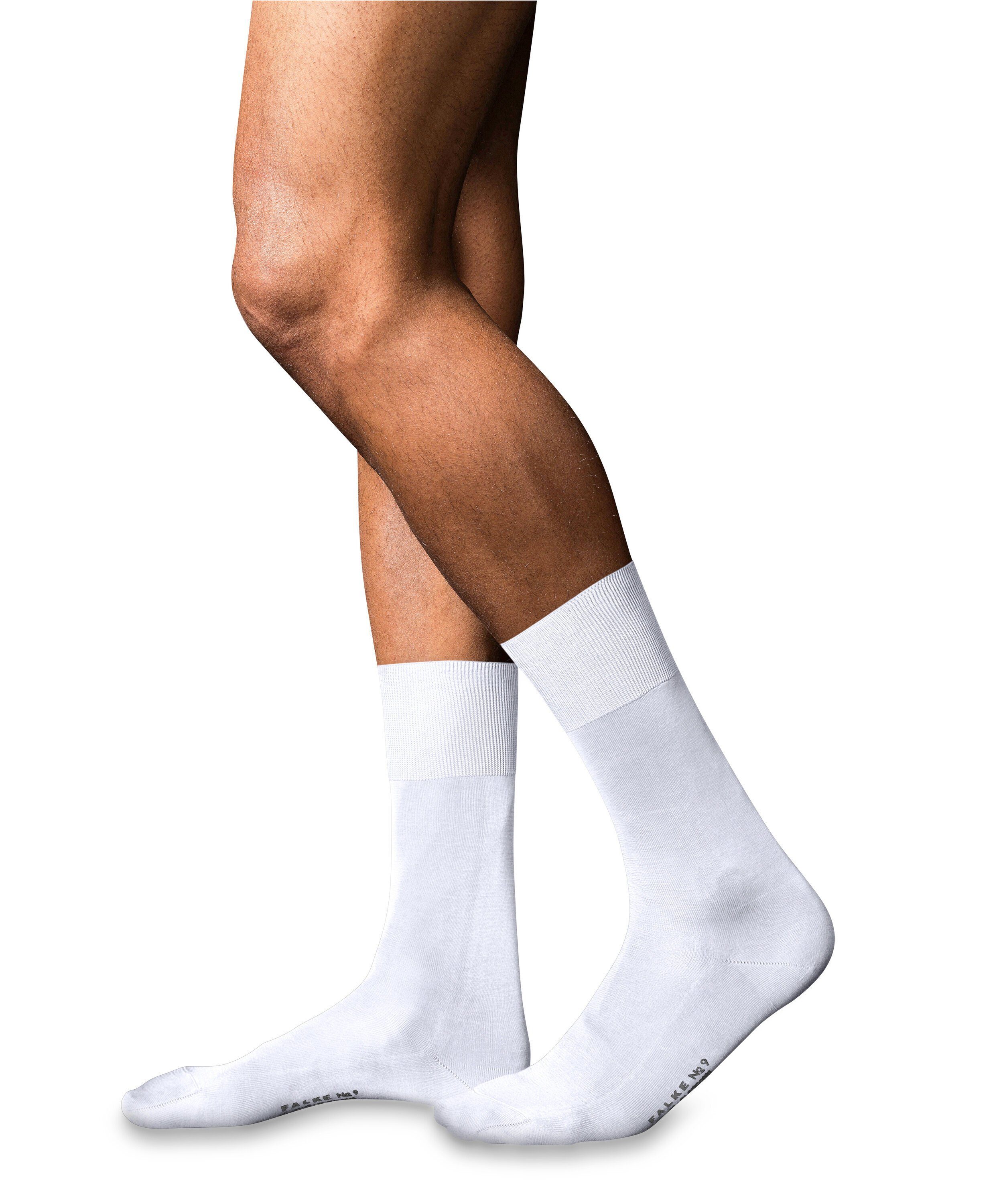 FALKE Socken No. 9 Pure Fil (1-Paar) (2000) white d´Écosse