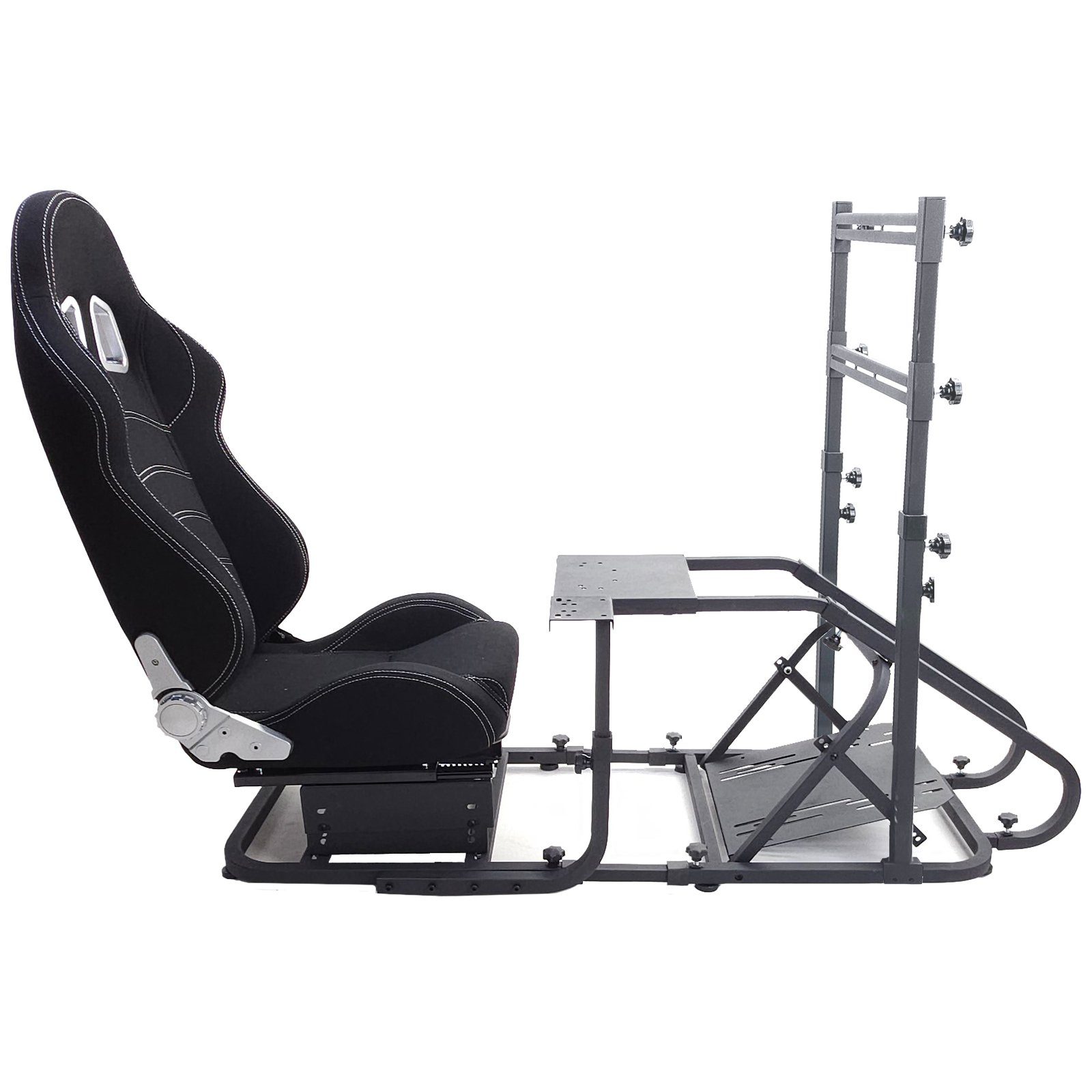 Tenzo-R Sim Rig 2 + Sitz Cockpit Monitor Renn Simulator für PS5 Xbox PC Simulations-Controller