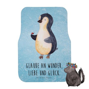 Fußmatte Pinguin Marienkäfer - Eisblau - Geschenk, kleine Wunder, Fahrer, Lieb, Mr. & Mrs. Panda, Höhe: 0.5 mm