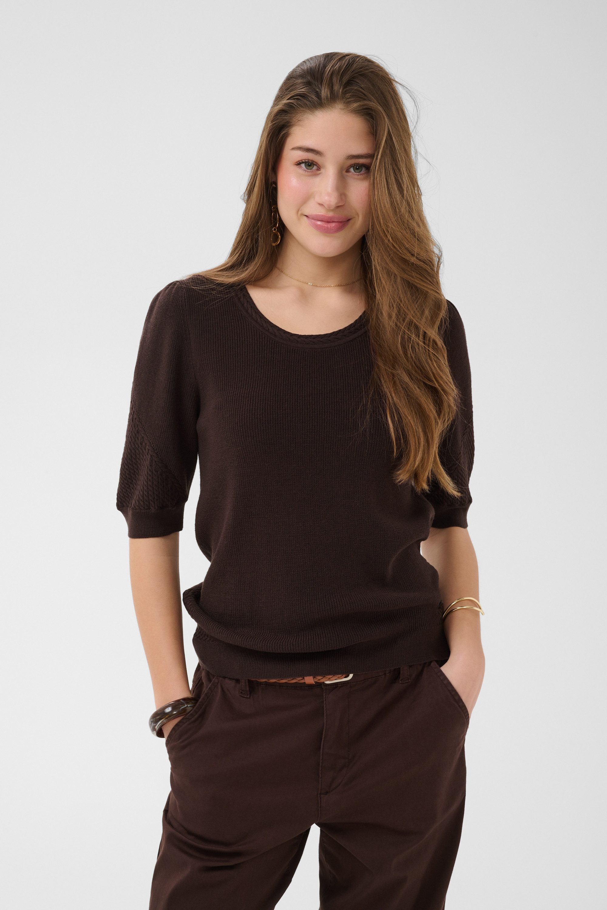 Cream Strickpullover Strickpullover CRDela