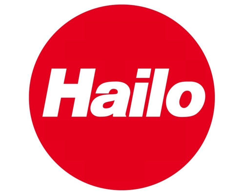 Hailo 3271151 Universalablage Kehrset mit Kehrgarnitur rot weiß