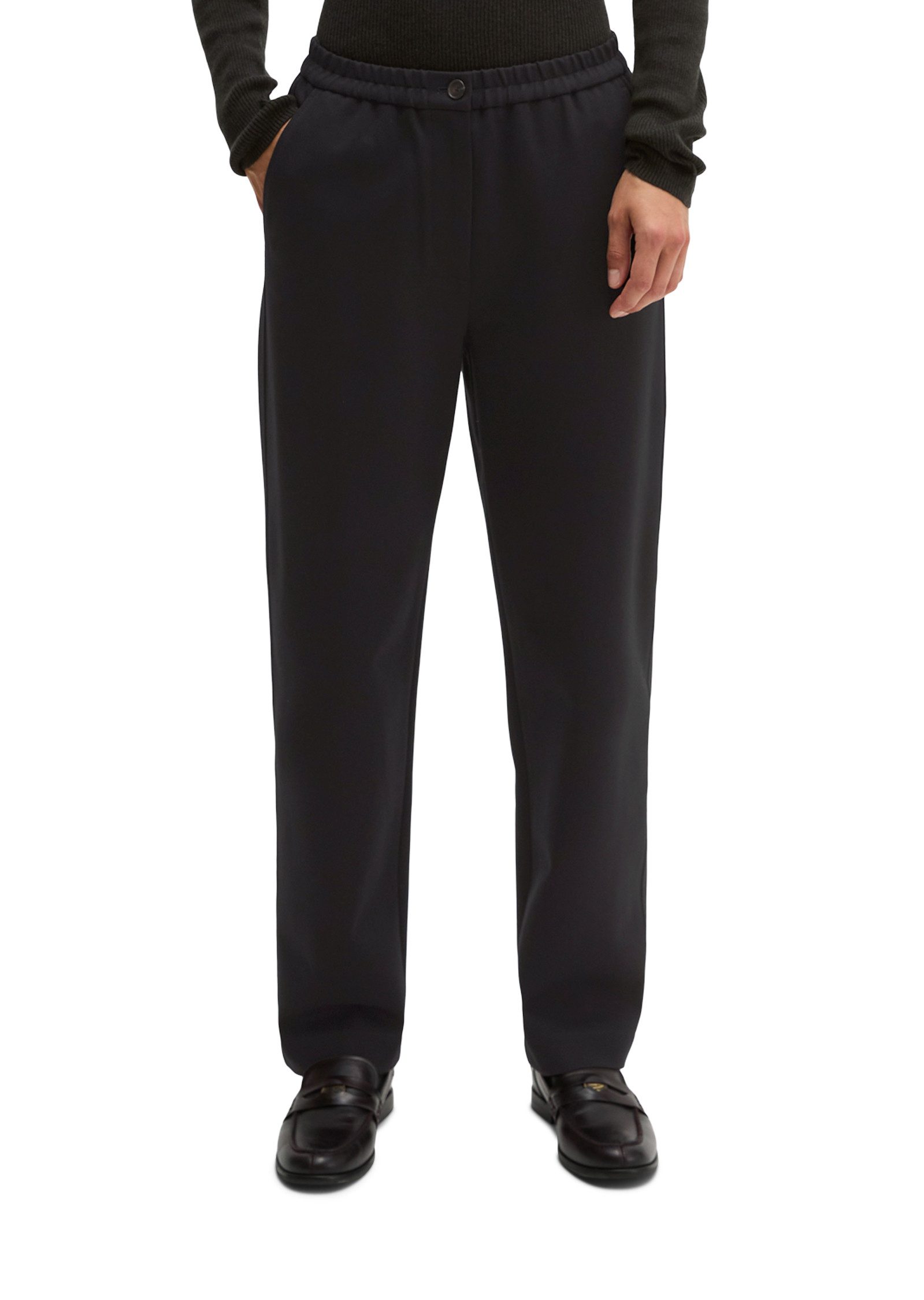 Marc O'Polo Jerseyhose aus kompakten Interlock-Jersey