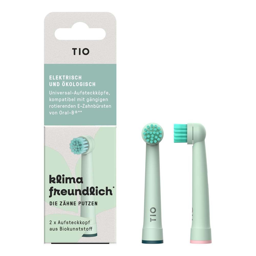 Tio Zahnbürste Aufsteckköpfe Elektrozahnbürste - Tiomatik kompatibel mit Oral-B