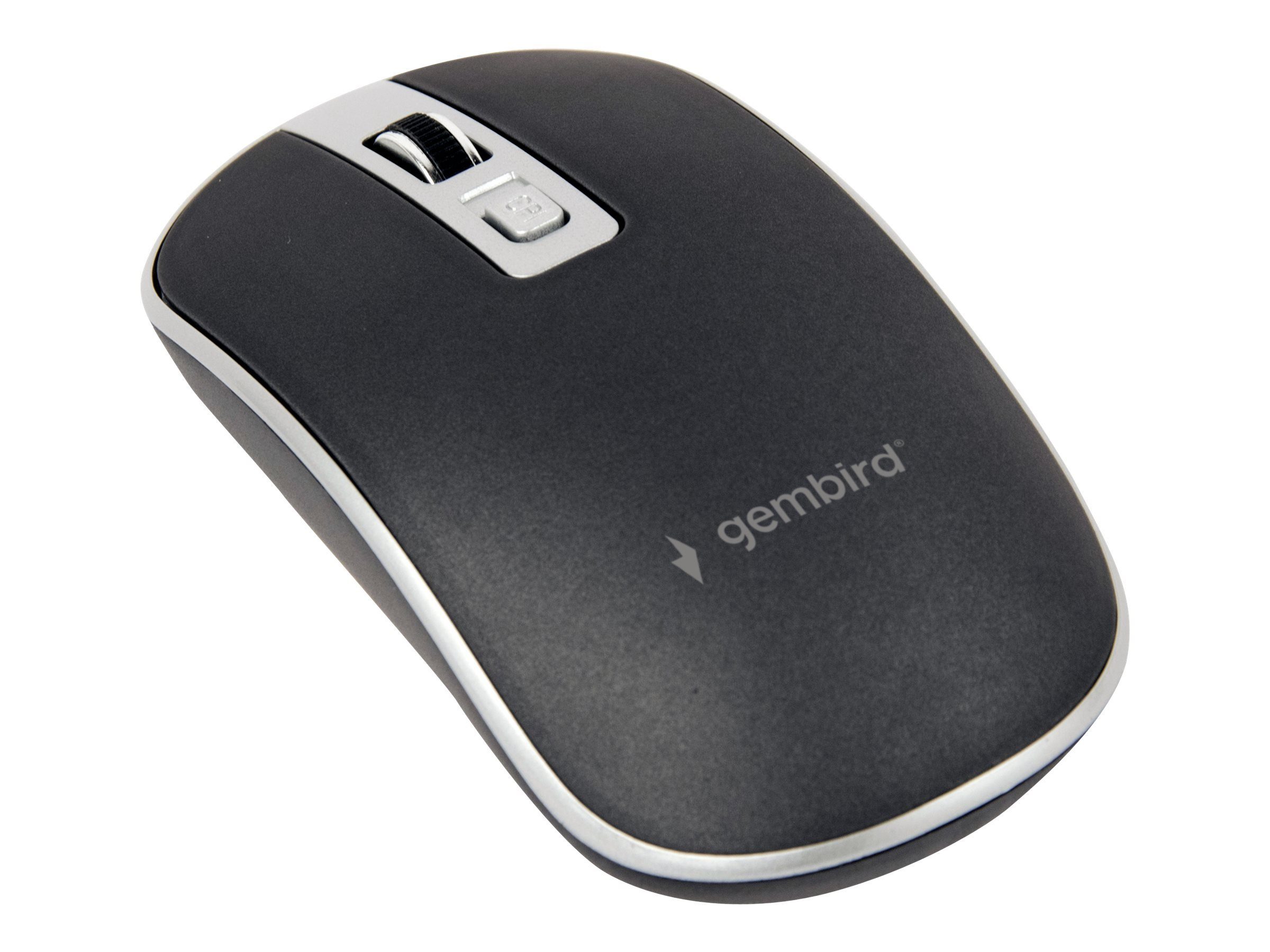 Gembird GEMBIRD Maus OPT WIRED 4 Tasten USB schwarz/silber Maus
