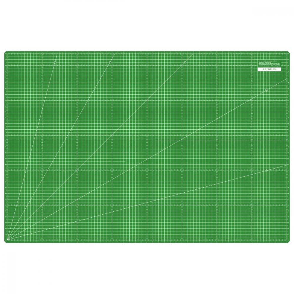Semplix Schneideunterlage - Schneidematte hellgrün-grün 120 x 80 cm / 48 x 32 inch