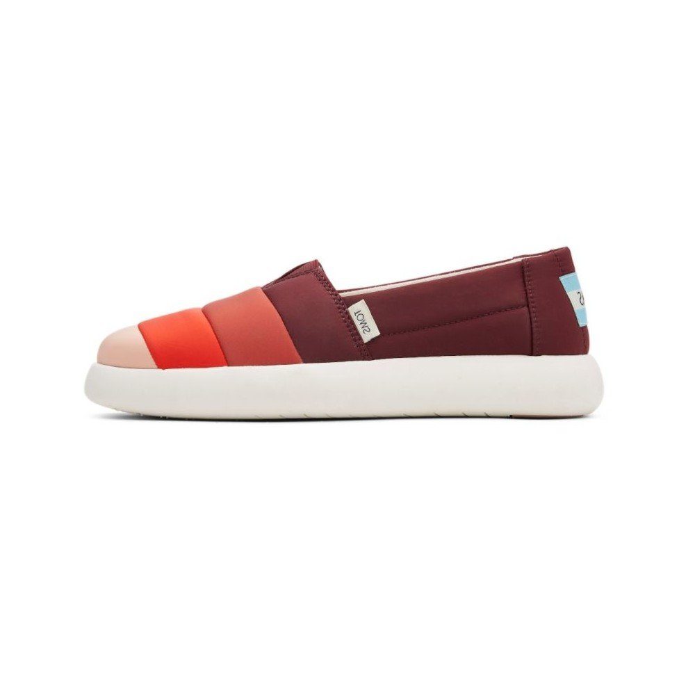 TOMS Mallow Alpargata Burgundy Multi, vegane Schuhe Sandale