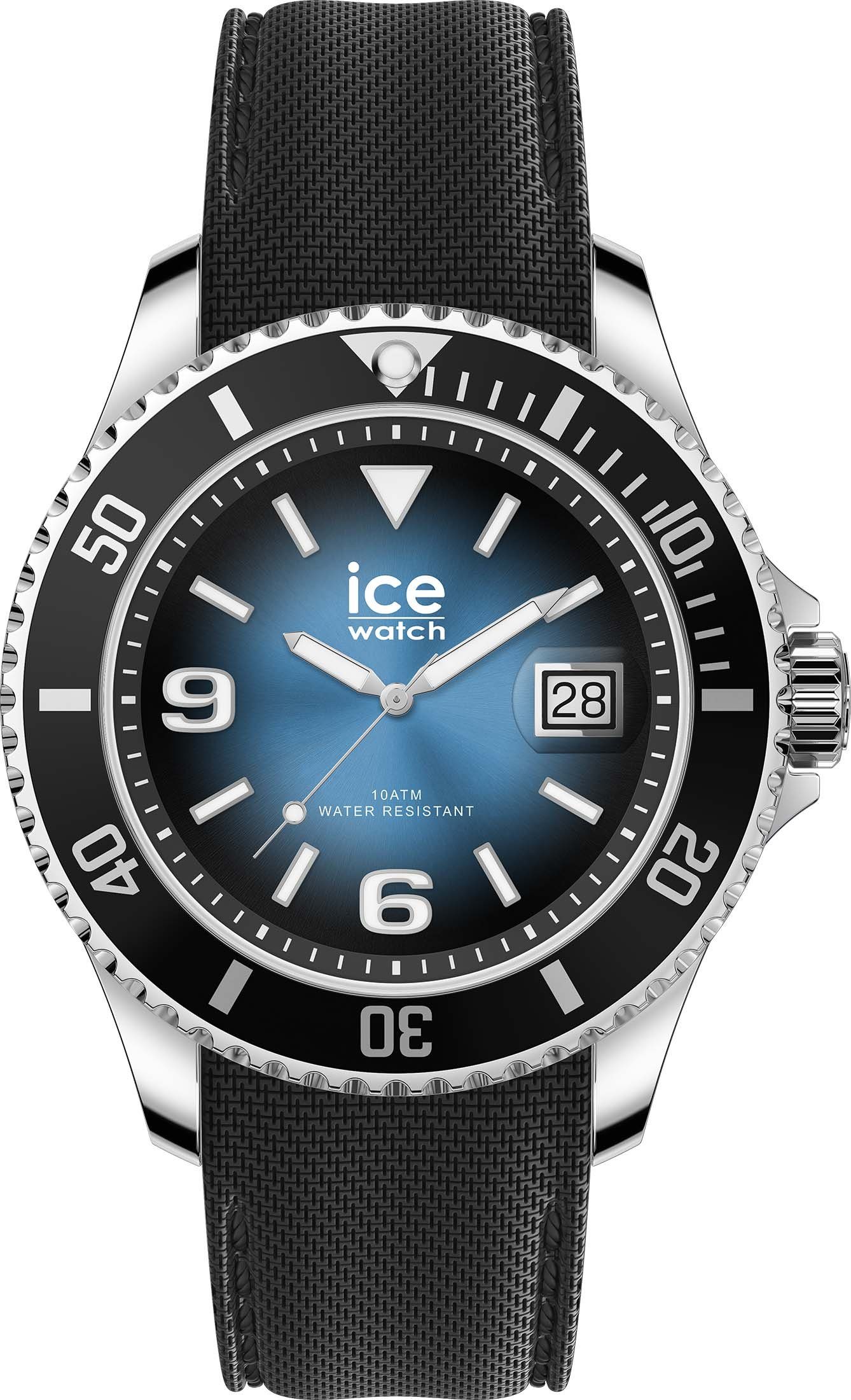 blue ice-watch 020342 L, Deep dunkelblau ICE steel- Quarzuhr