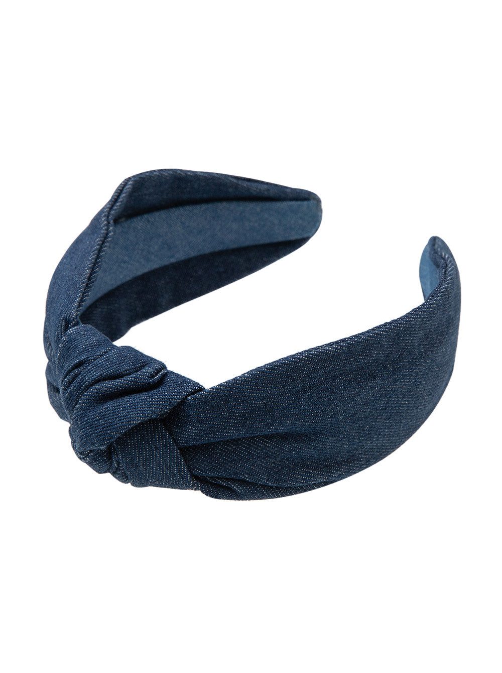 axy Haarreif Haarreif mit Knoten aus Jeansstoff, Vintage Damen Haareifen Haarband