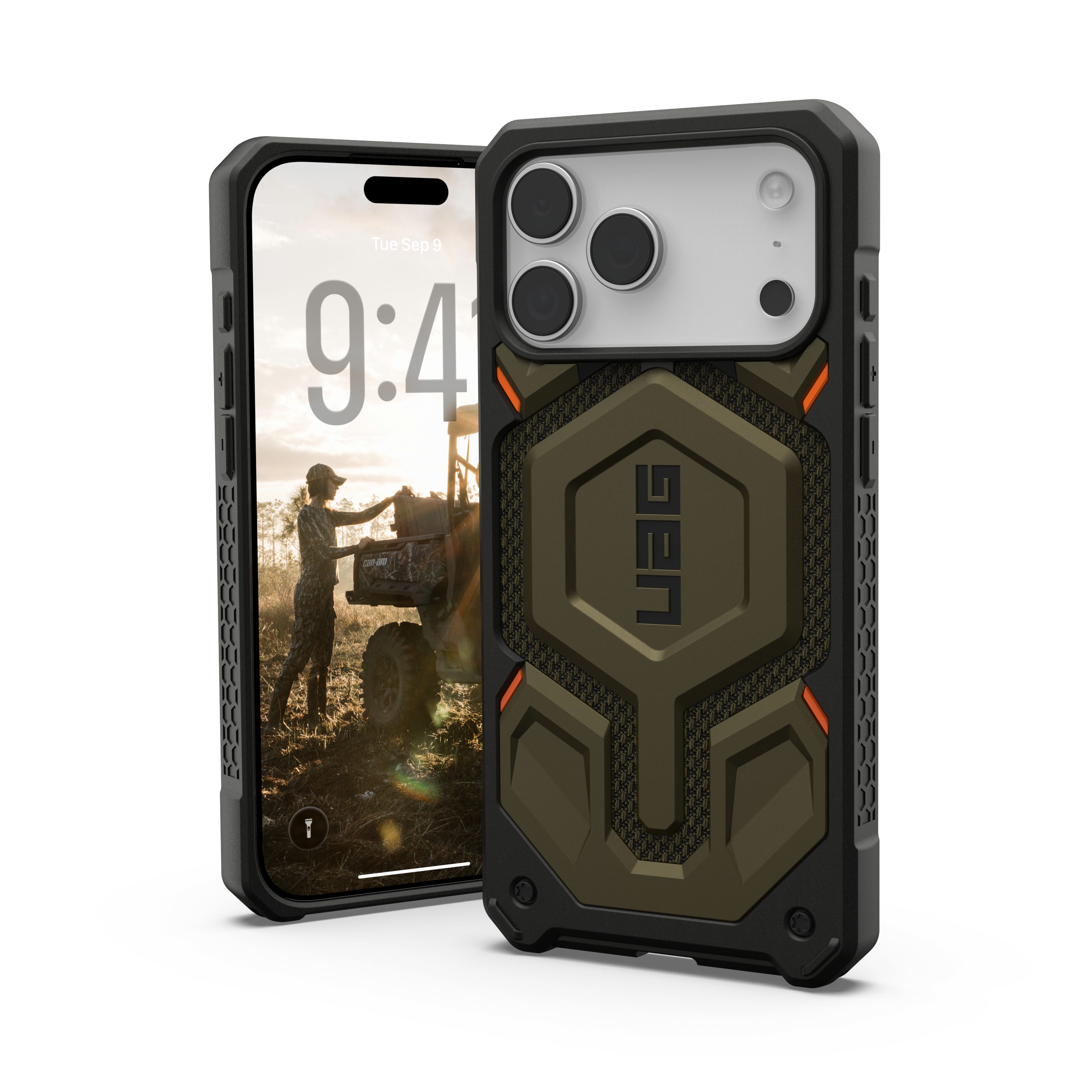 Urban Armor Gear Smartphone-Hülle Monarch Pro - iPhone 17 Pro Max Hülle MagSafe, [Magnetring, Fallschutz nach Militärstandard]
