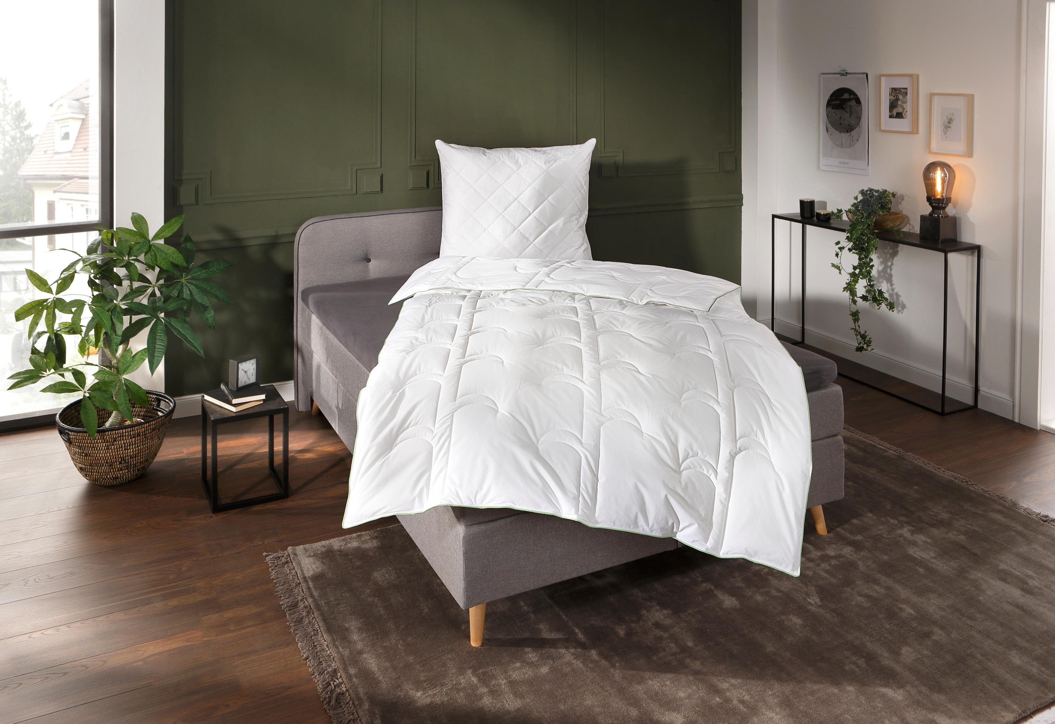 QUEENS TEXTILES Naturfaserbettdecke Iris, Bettdecke 135x200 günstig online kaufen