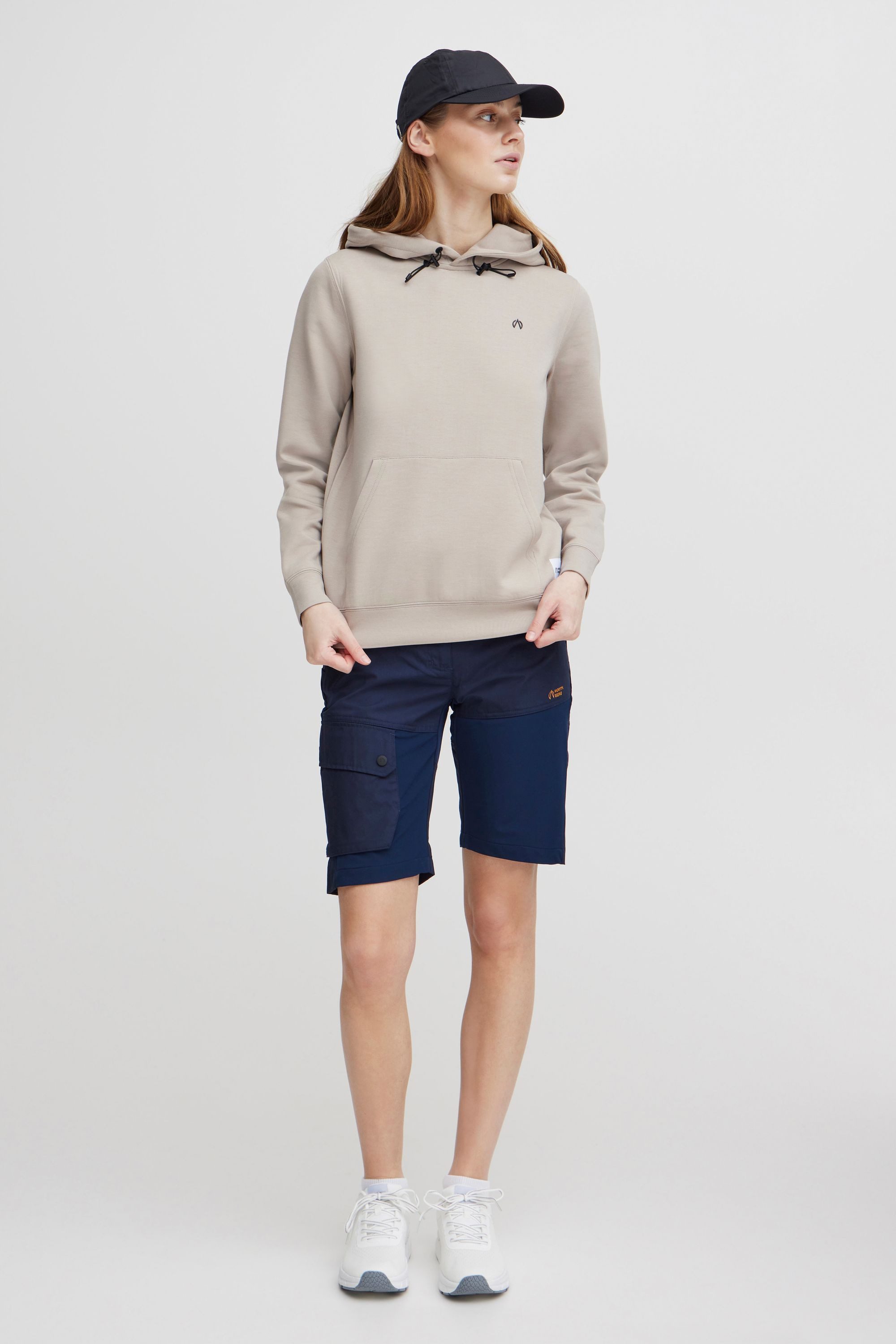 North Bend Sweatshirt NBTamina W Sportlicher Sweathoodie mit Kängurutasche