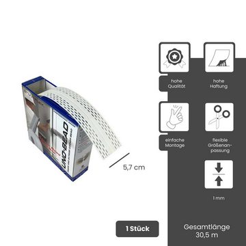 Strait-Flex Profil (Kantenprofil UNO-BEAD 222, flex. Winkel für Kanten im Trockenbau, Eckschiene, 1-St), Eckschutzprofil, Trockenbau Gipskarton, fürs Außen- und Innenkanten