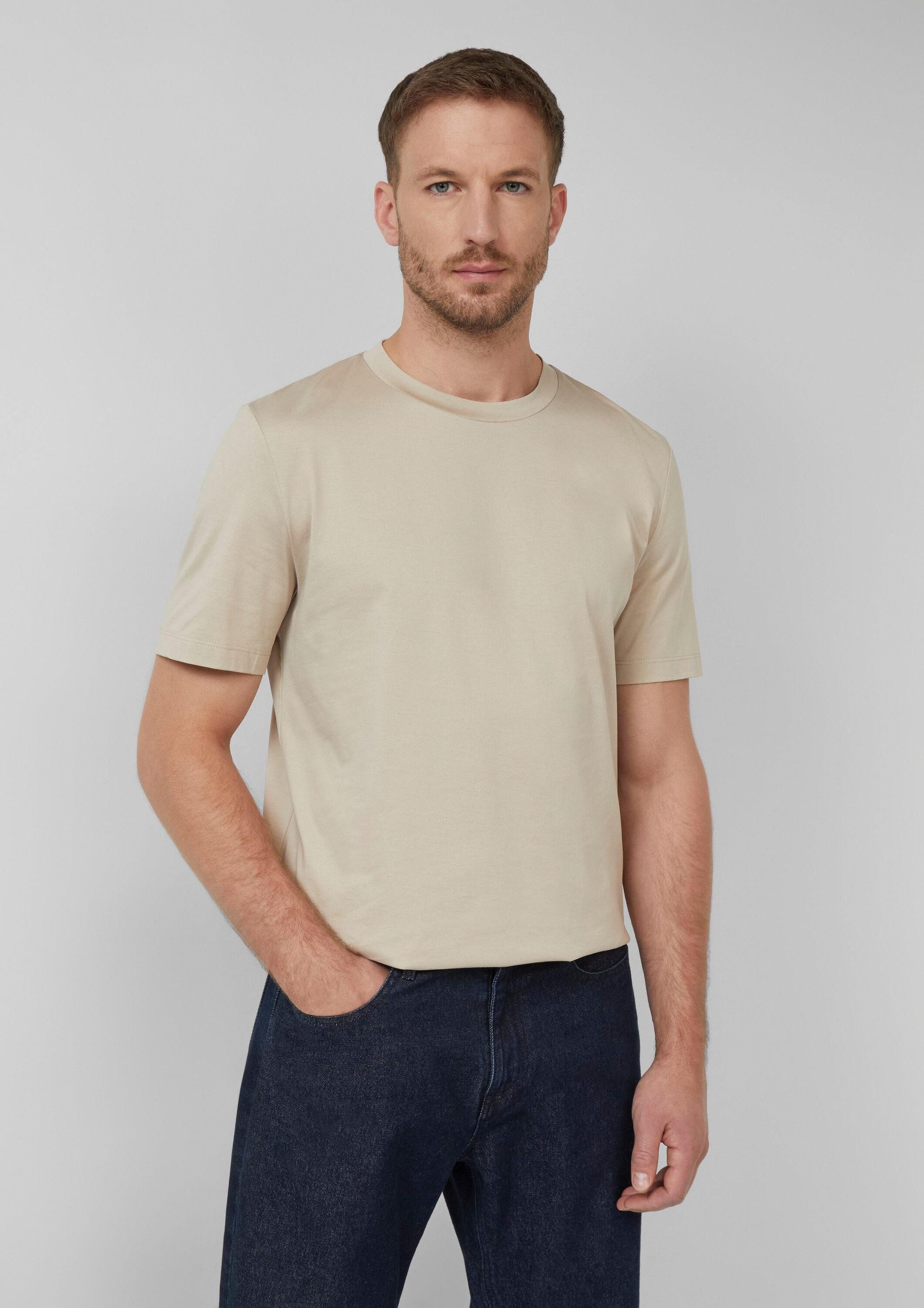 s.Oliver Kurzarmshirt T-Shirt T-Shirt aus Edeljersey mit Crew Neck günstig online kaufen