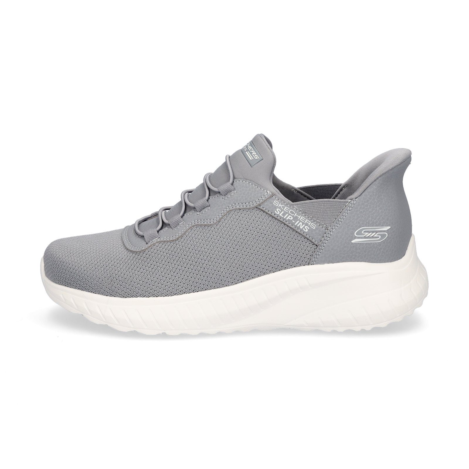 Skechers Skechers Herren Slip-in Sneaker Bobs Squad Chaos Daily Hype grau Sneaker