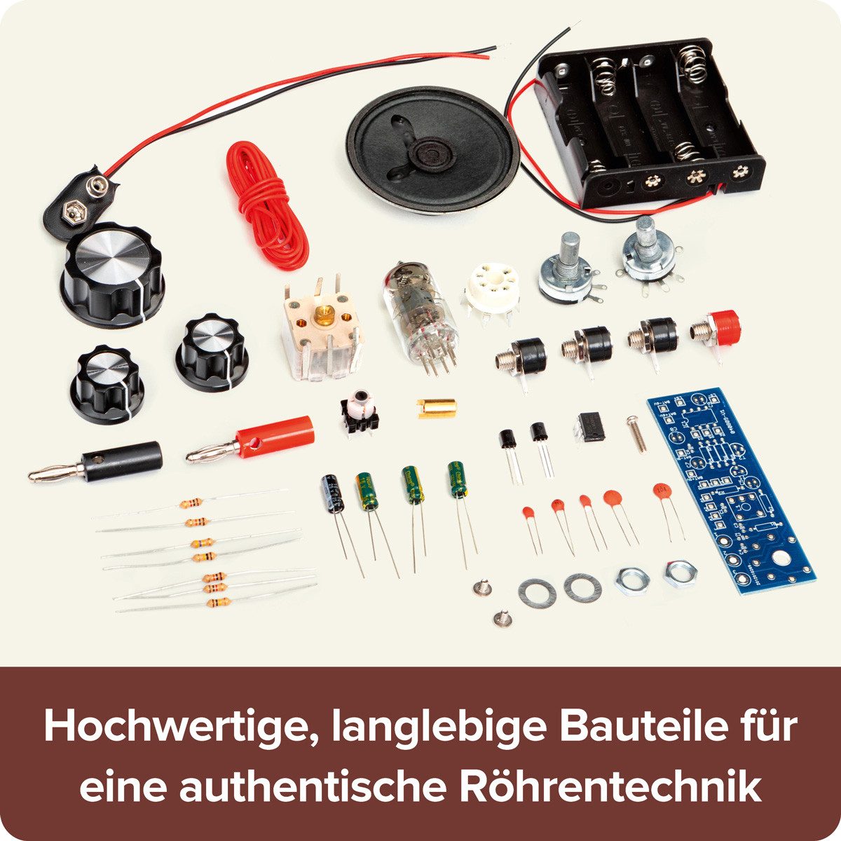 Franzis Modellbausatz Röhrenradio zum selber bauen Bausatz