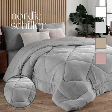 4-Jahreszeitenbett, Nordic Schiller Welsoft Doppelseitiges Bettdecke King 215x235, Nordic Schiller, Füllung: 300 g/m2 Original-Silikonfaser-Füllung