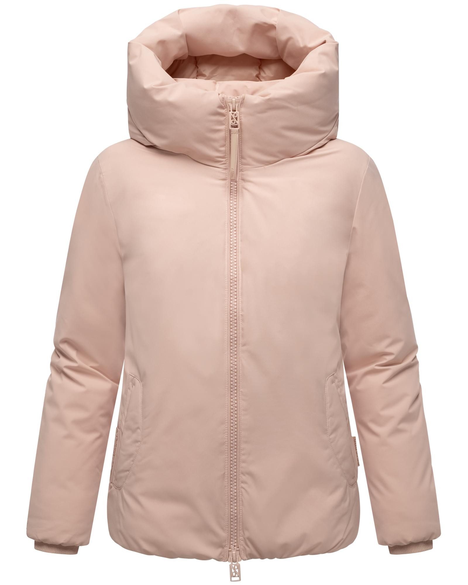 Navahoo Winterjacke Blütenlicht 14 Warme Damenjacke mit hohem Kragen